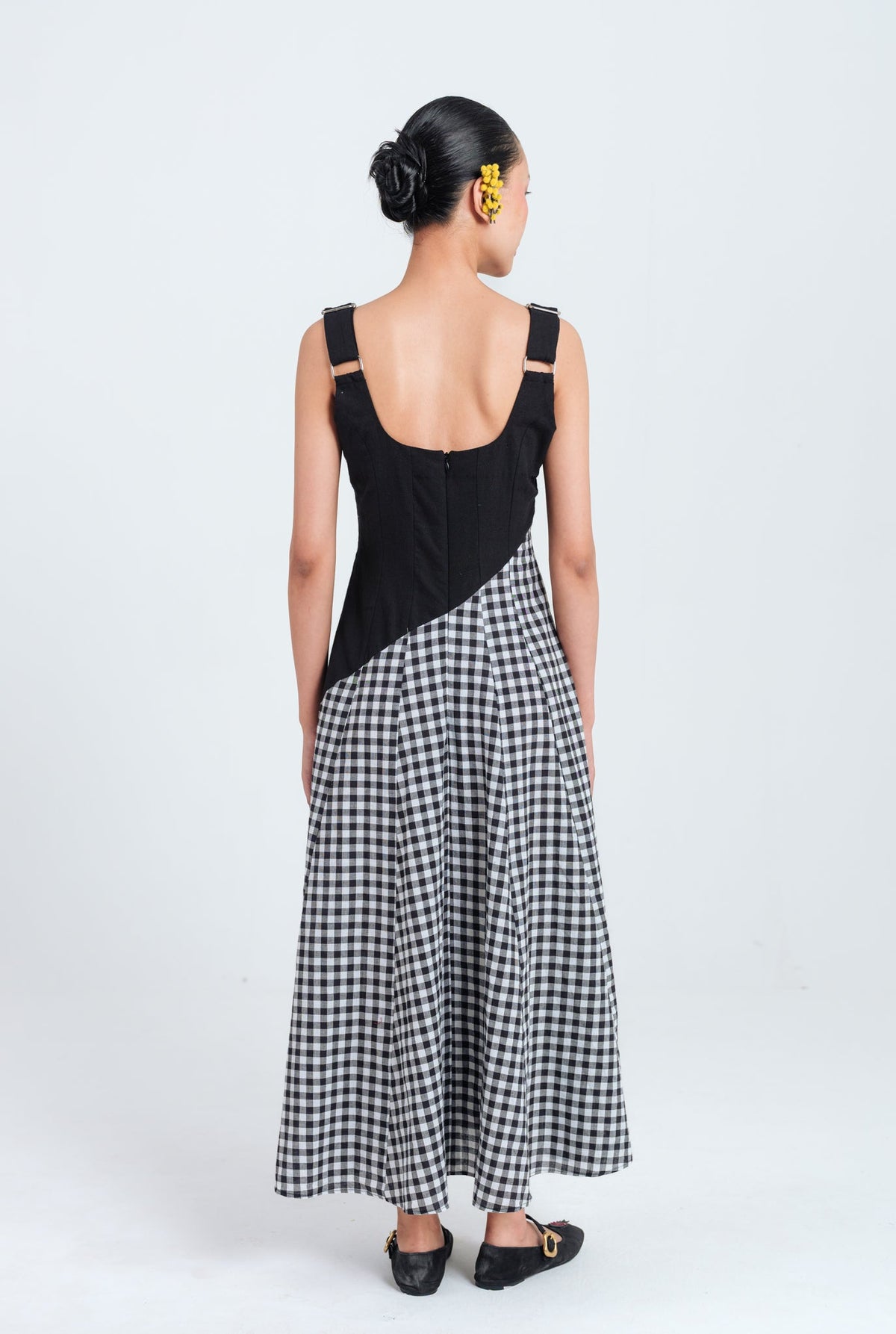 Groove | Black - White Panelled Dress — image 6
