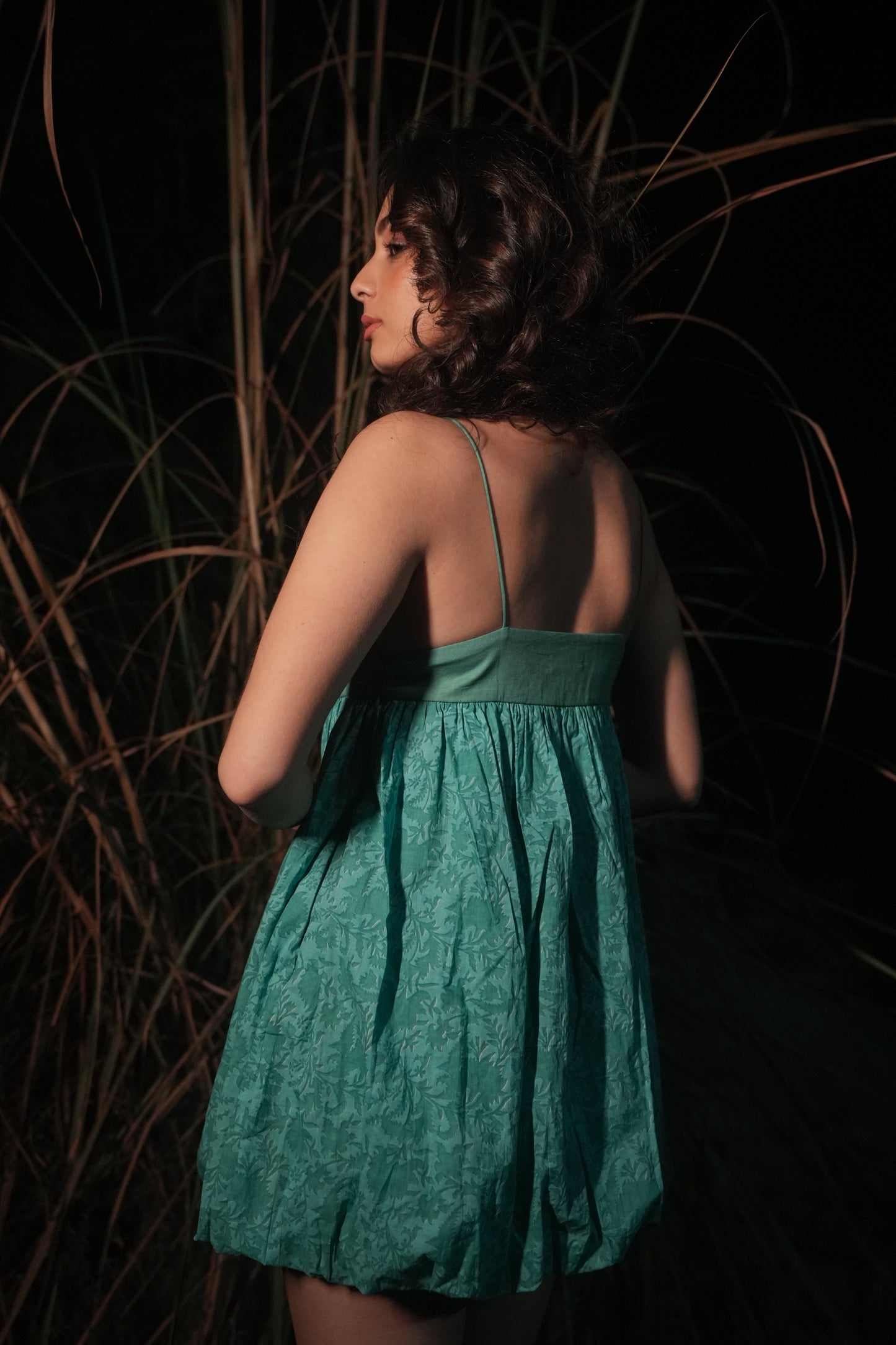 Zia | Balloon Dress - Teal