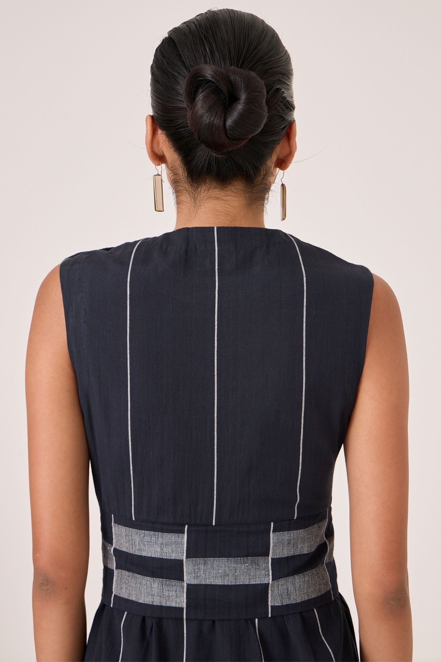 Viva | Handwoven Striped Midi Dress