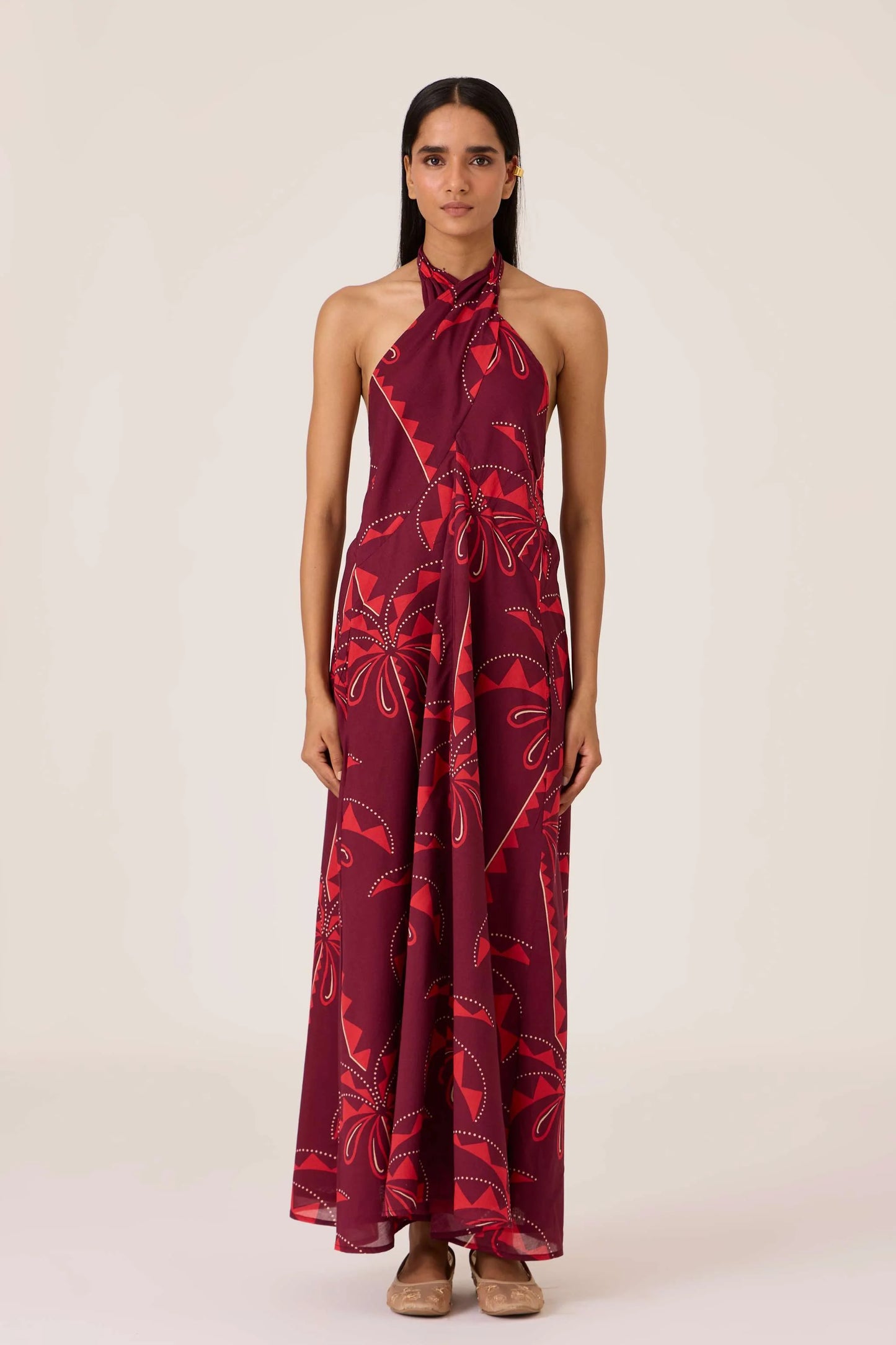 Vannam | Palm Print Dress