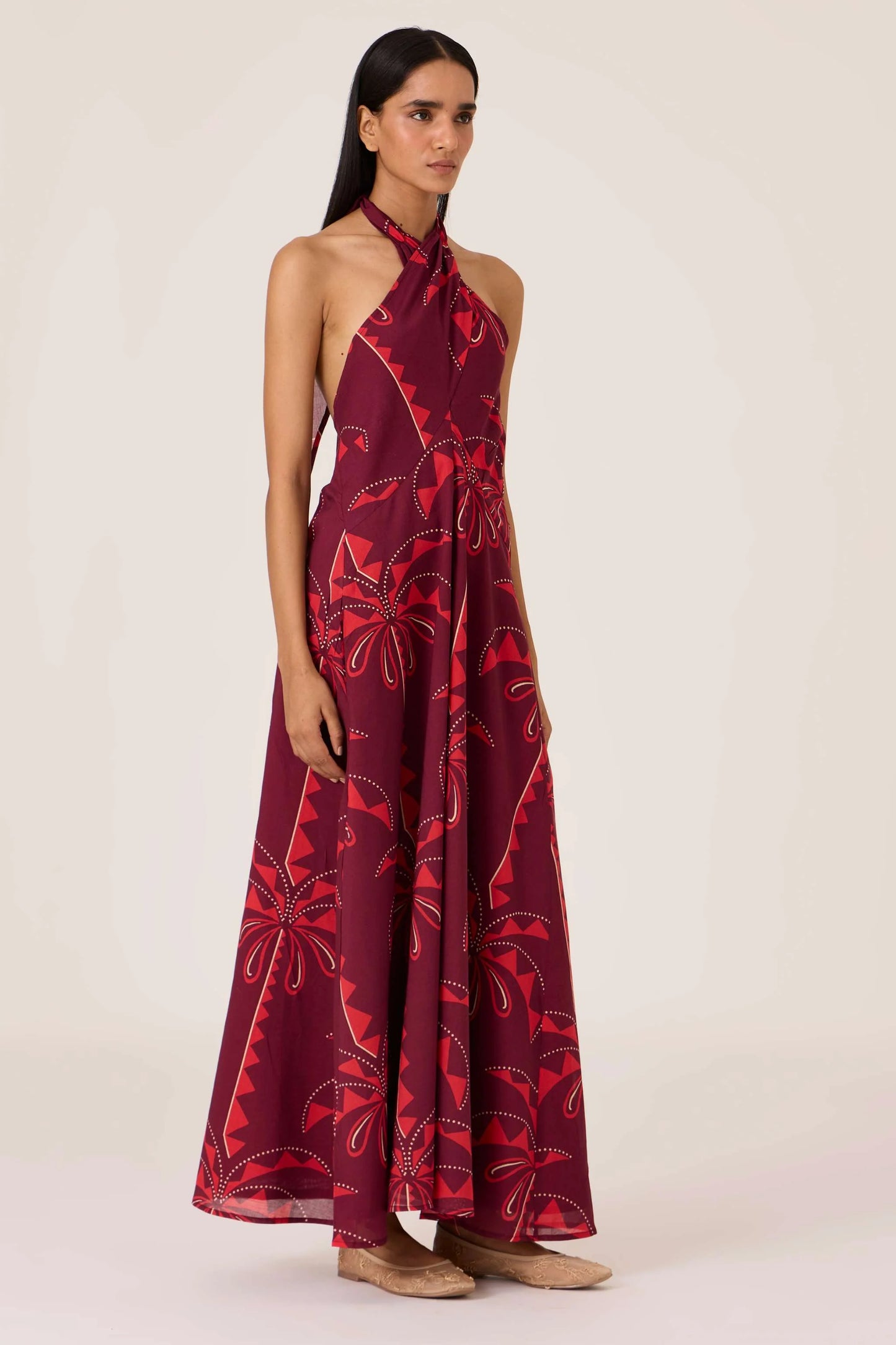 Vannam | Palm Print Dress