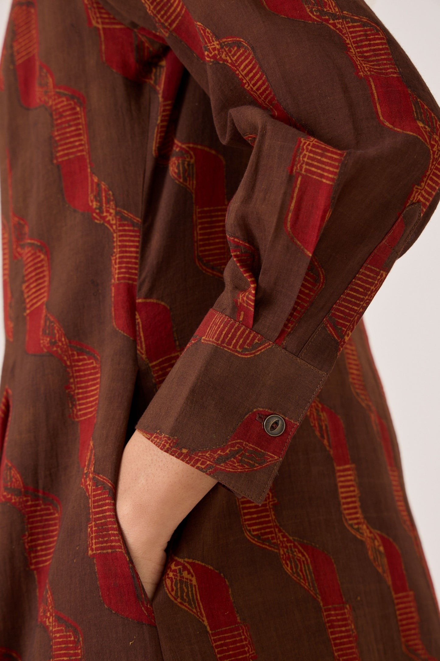 Jini | Block Print Shirt Dress
