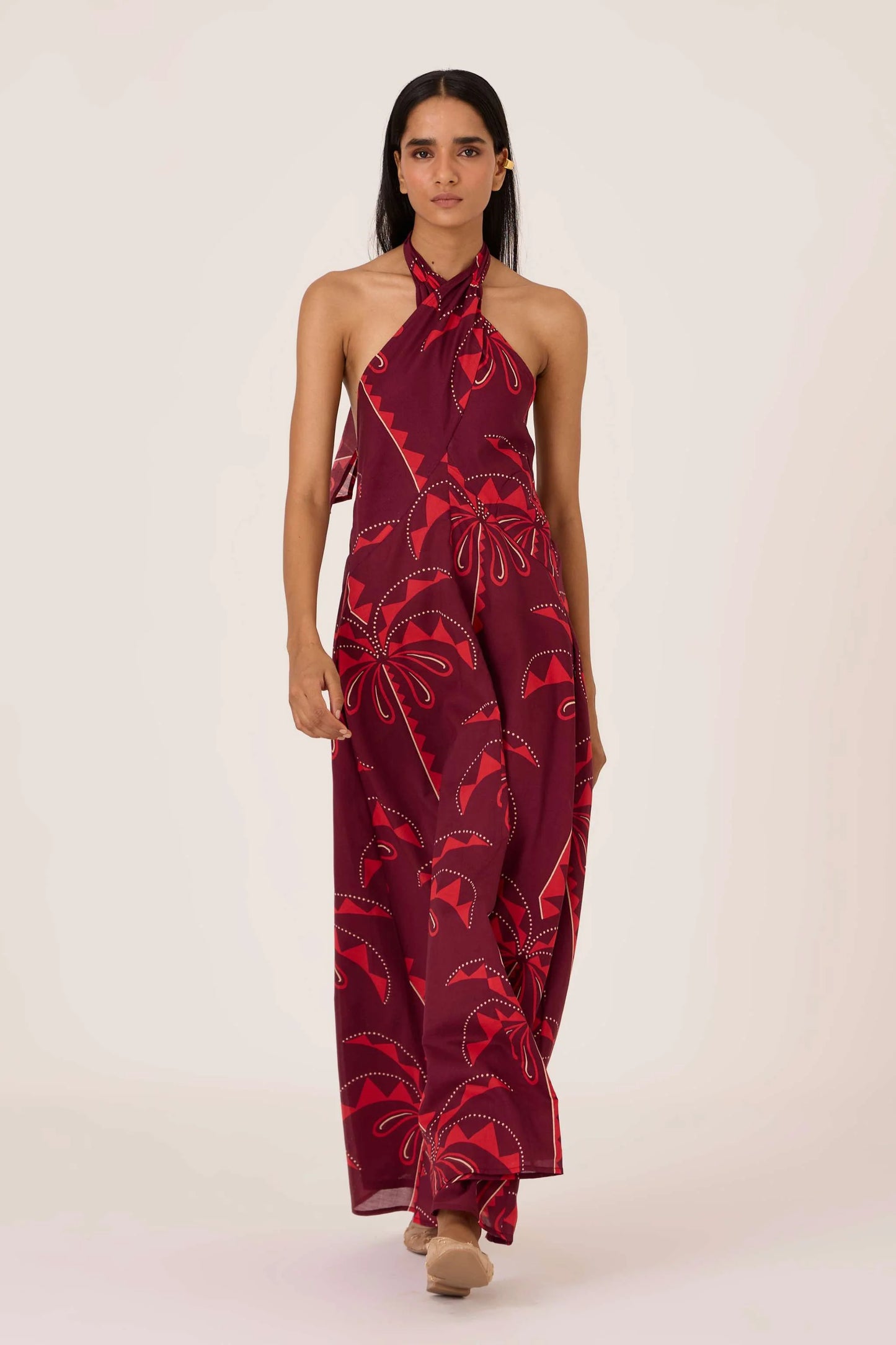 Vannam | Palm Print Dress
