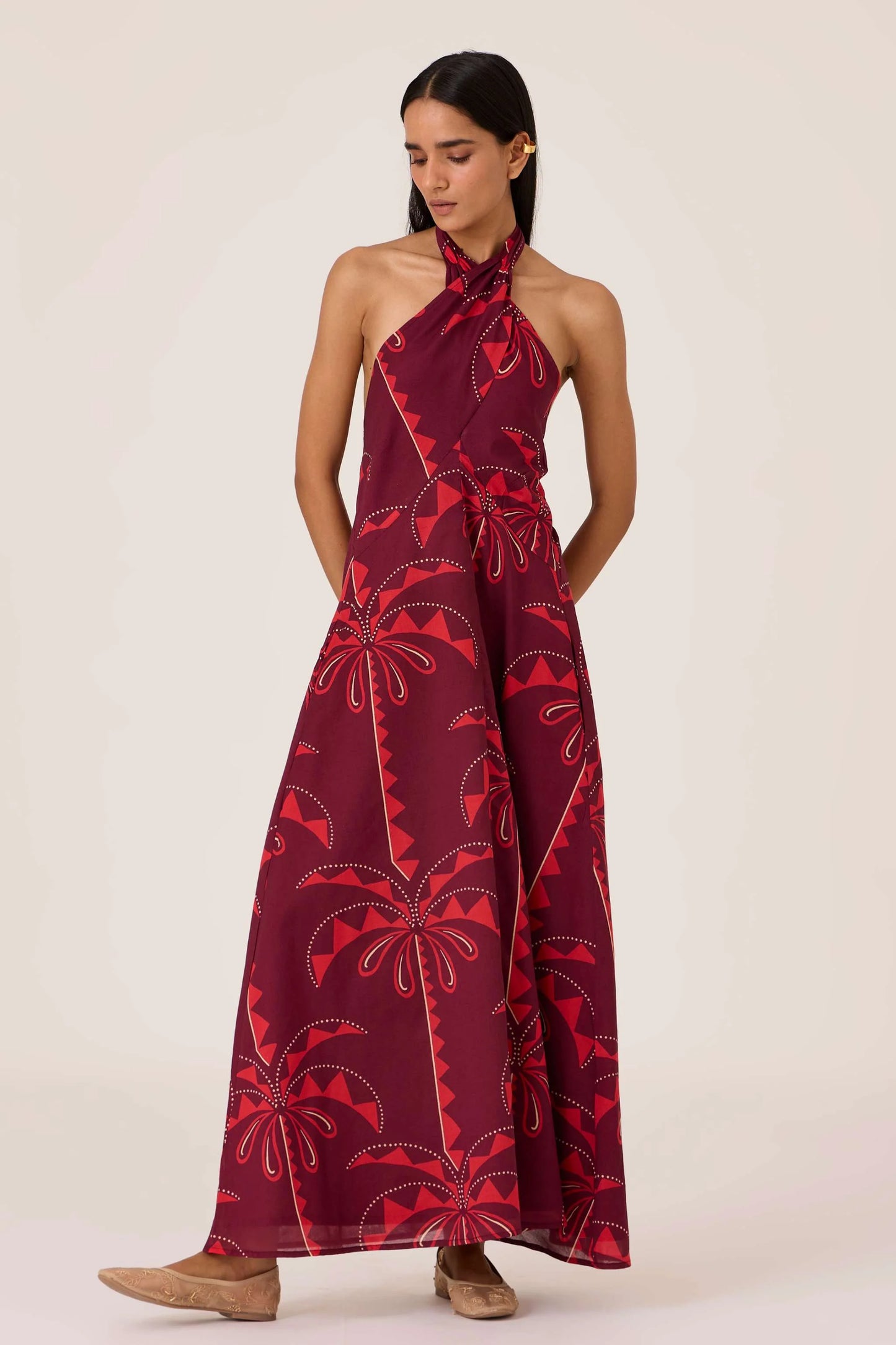 Vannam | Palm Print Dress