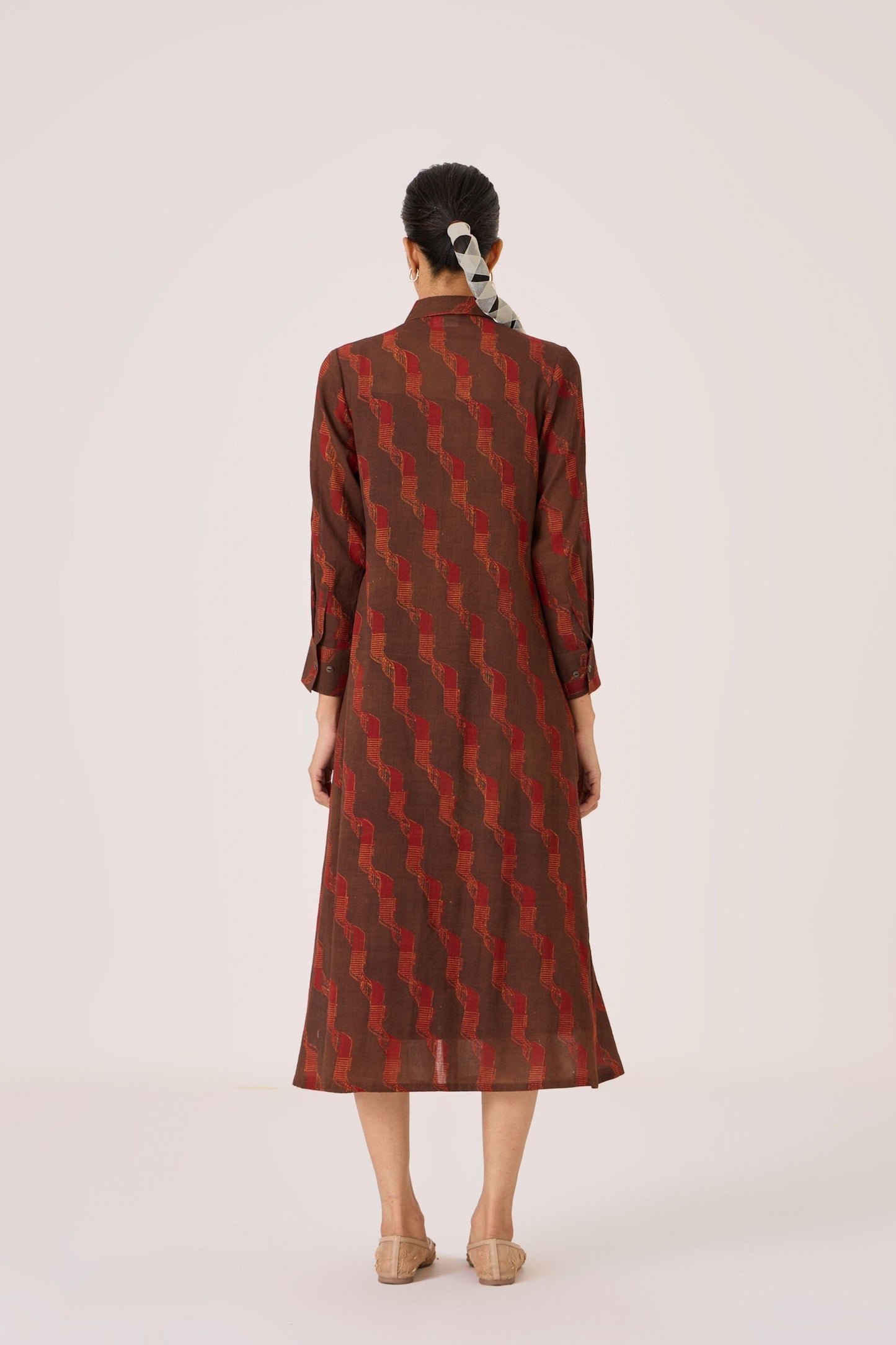 Jini | Block Print Shirt Dress