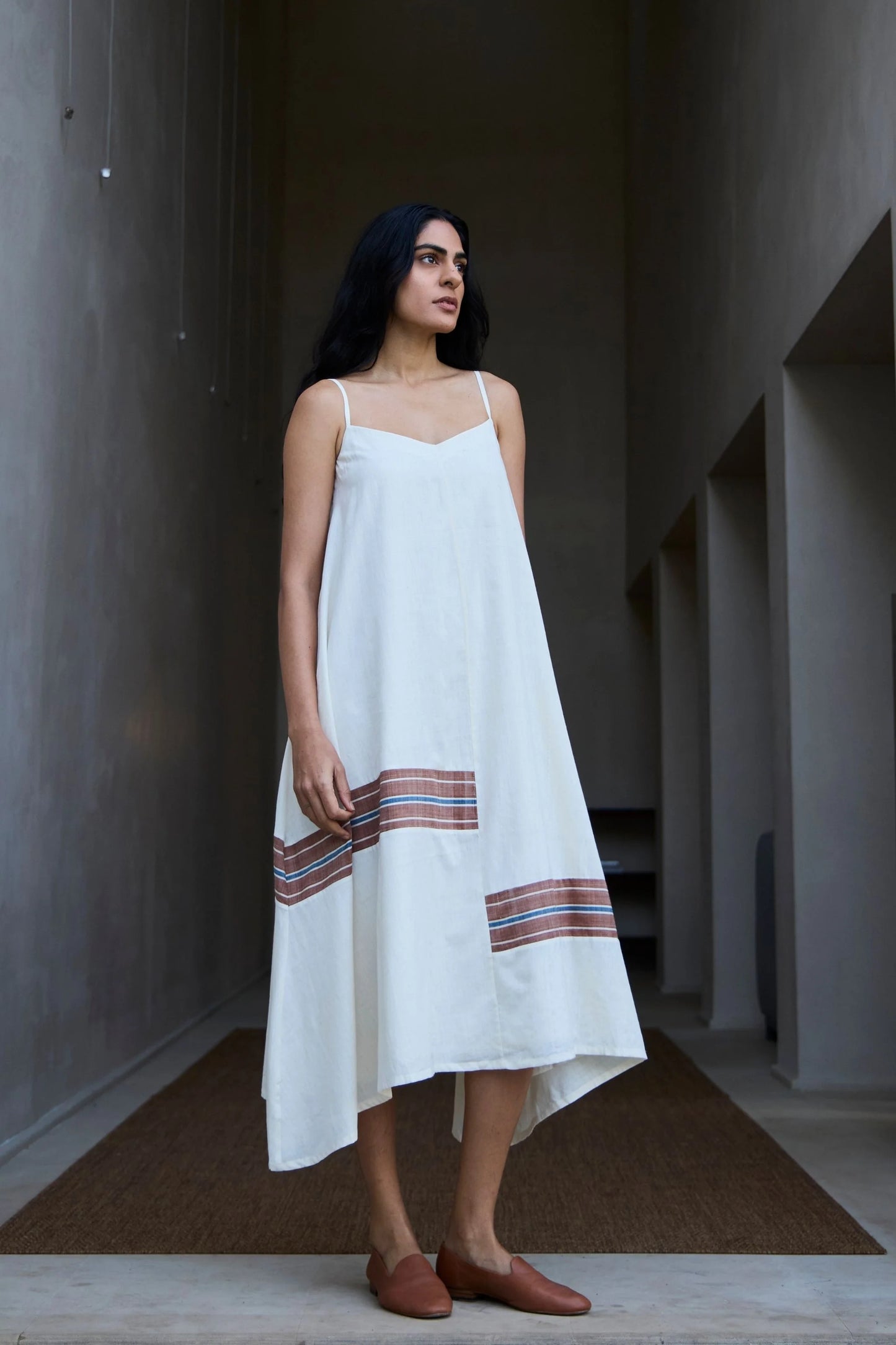 Jane | Handwoven Striped Maxi Dress