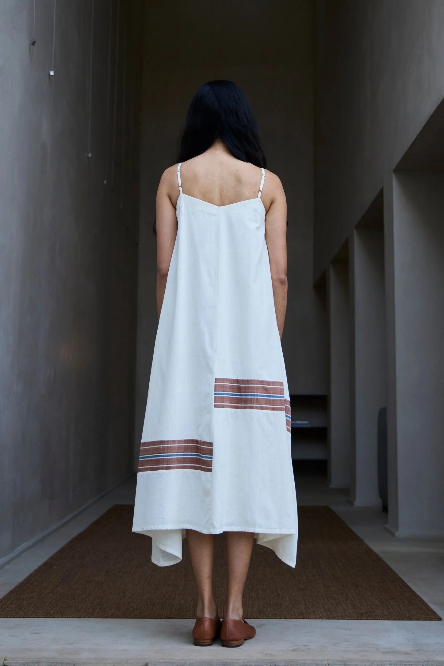 Jane | Handwoven Striped Maxi Dress