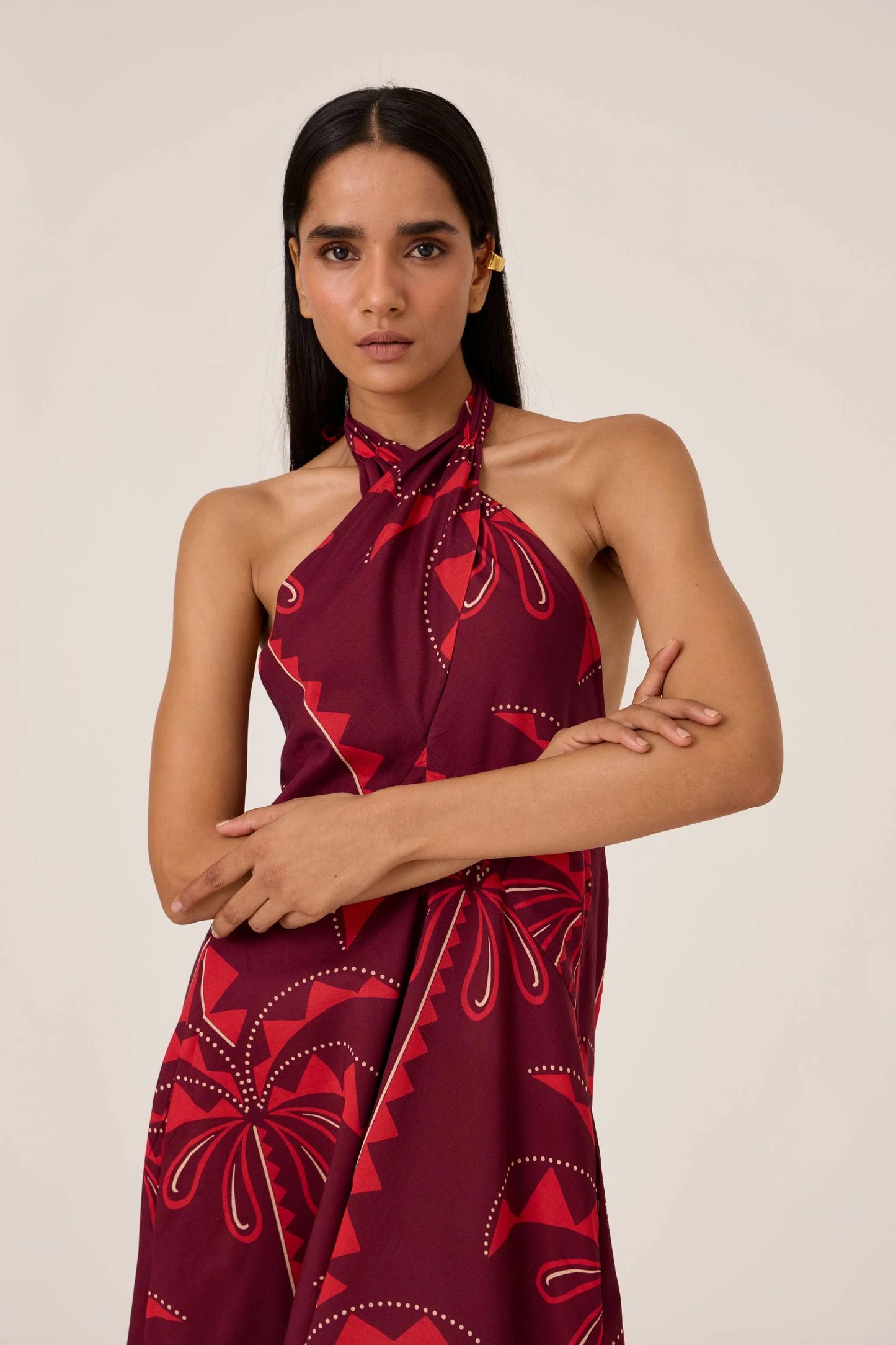 Vannam | Palm Print Dress