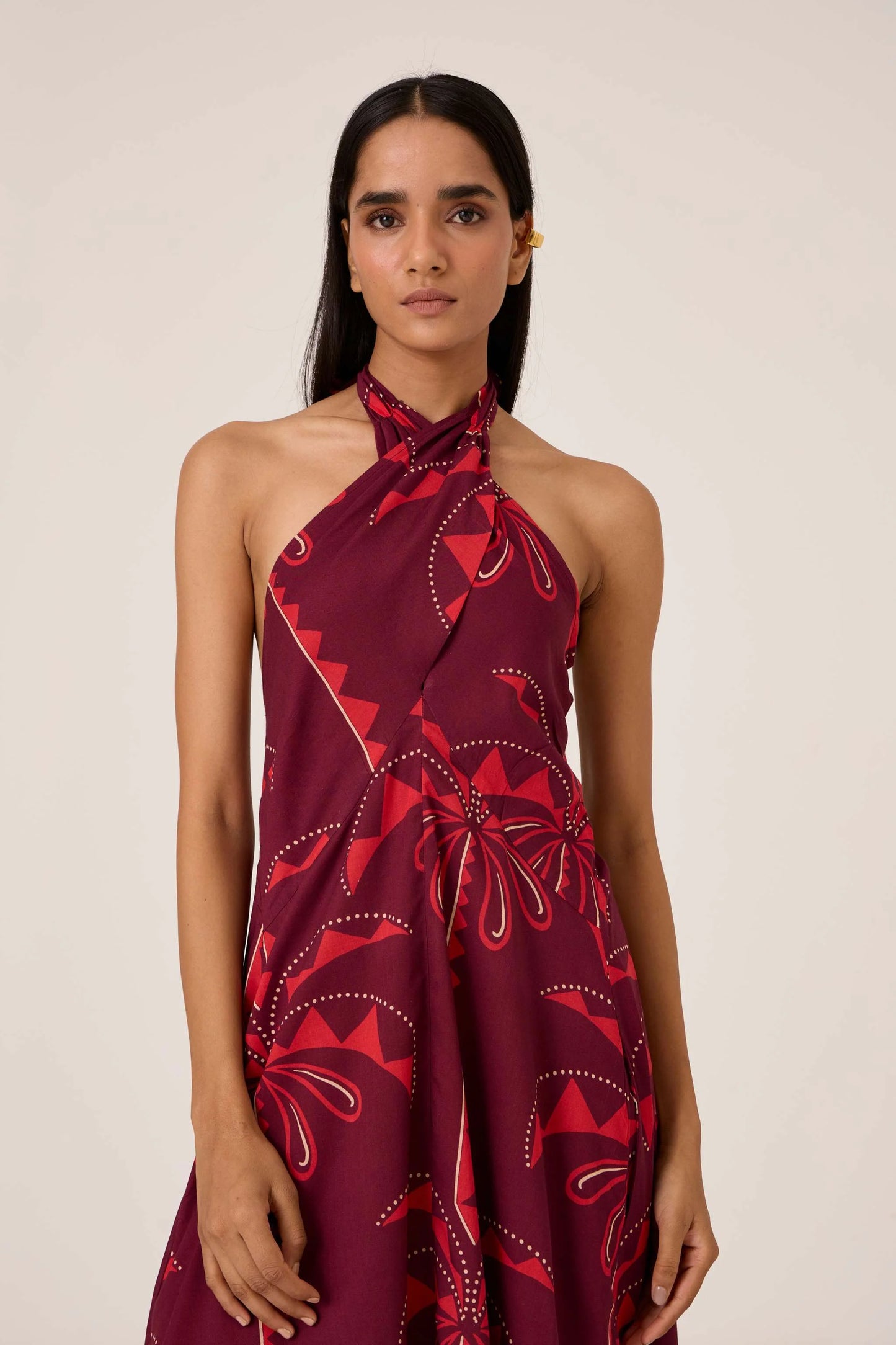 Vannam | Palm Print Dress