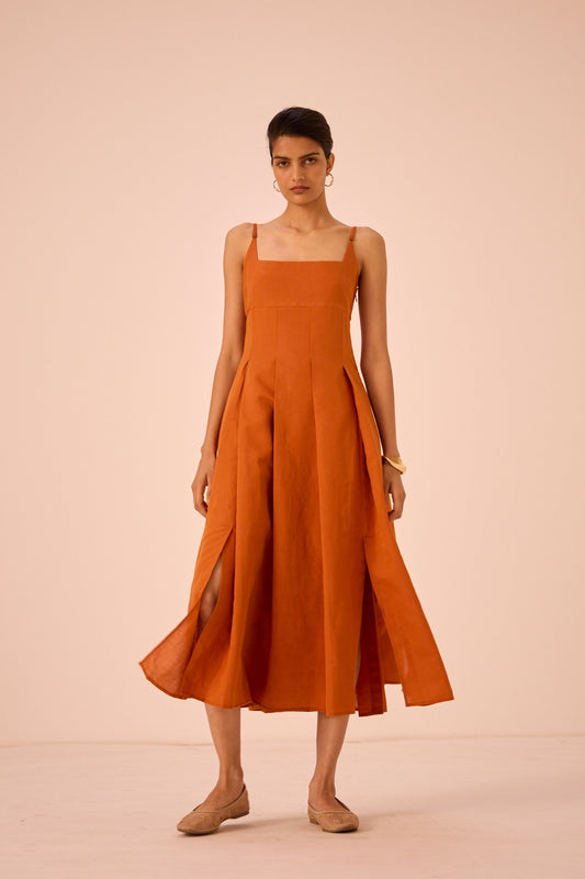 Yapa | Tangerine Midi Dress
