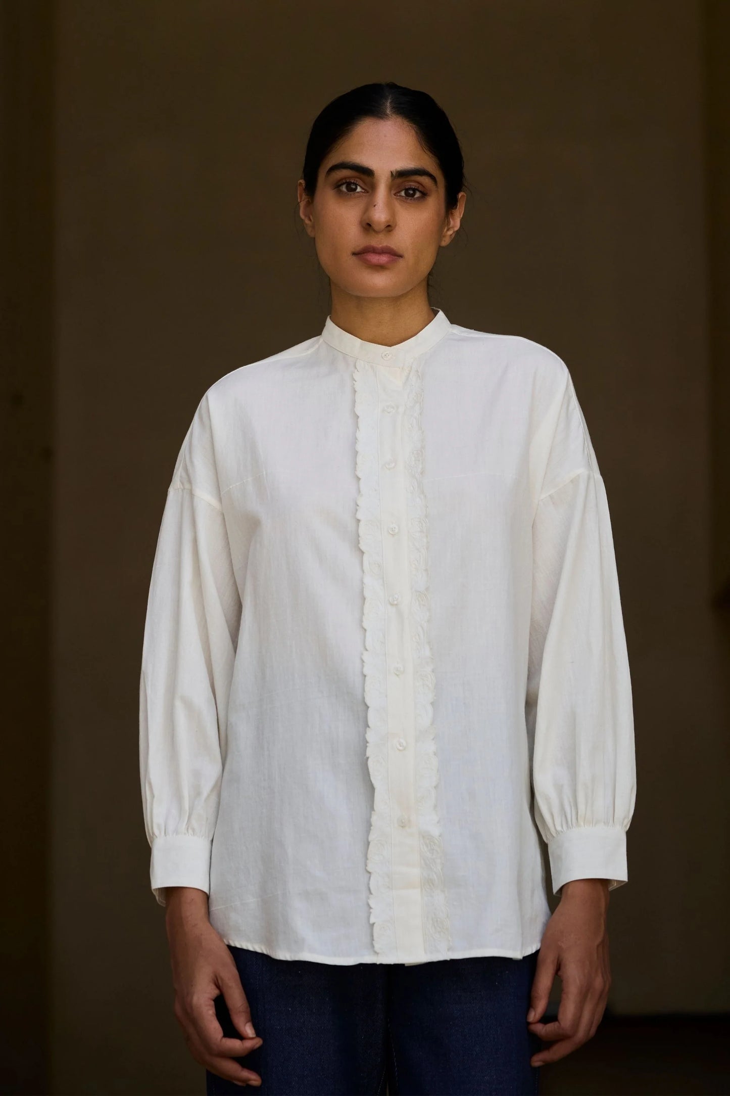 Ryuk | Handwoven Embroidered Shirt