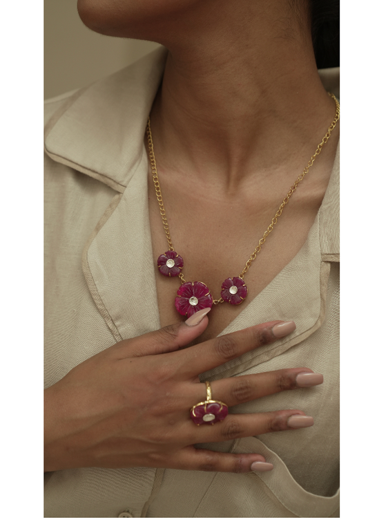 Crimson Blossom | Necklace