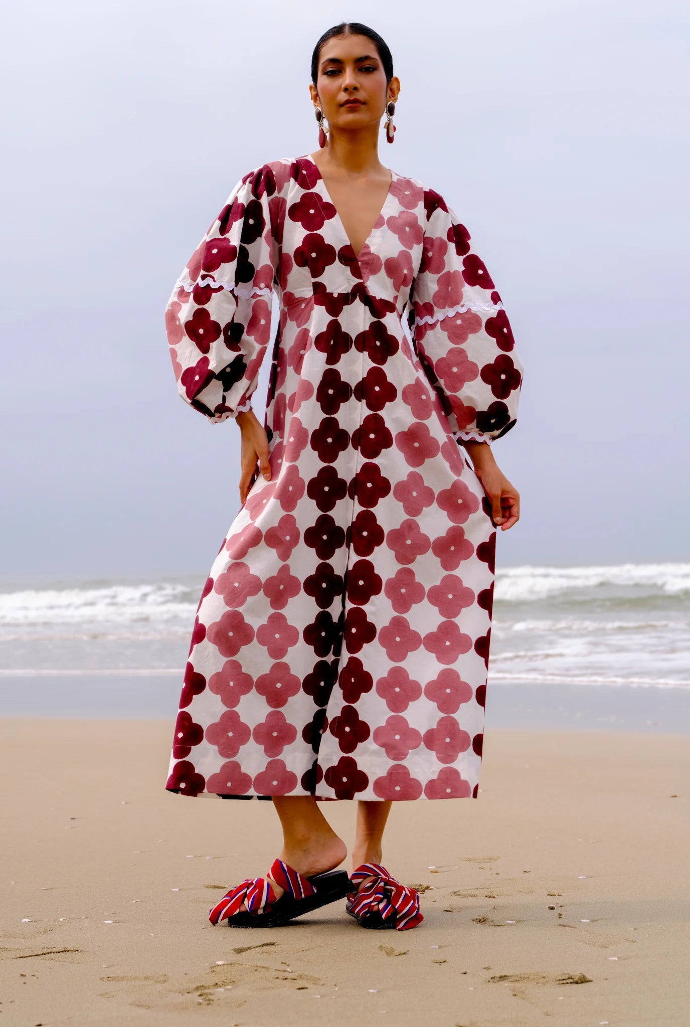 Okapi  | Printed Peasant Dress