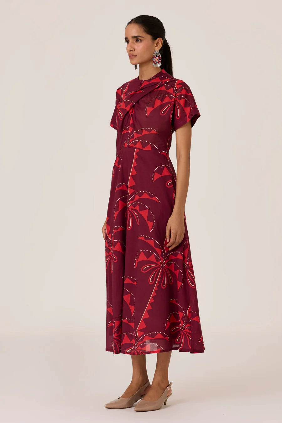 Dalia | Palm Print Dress