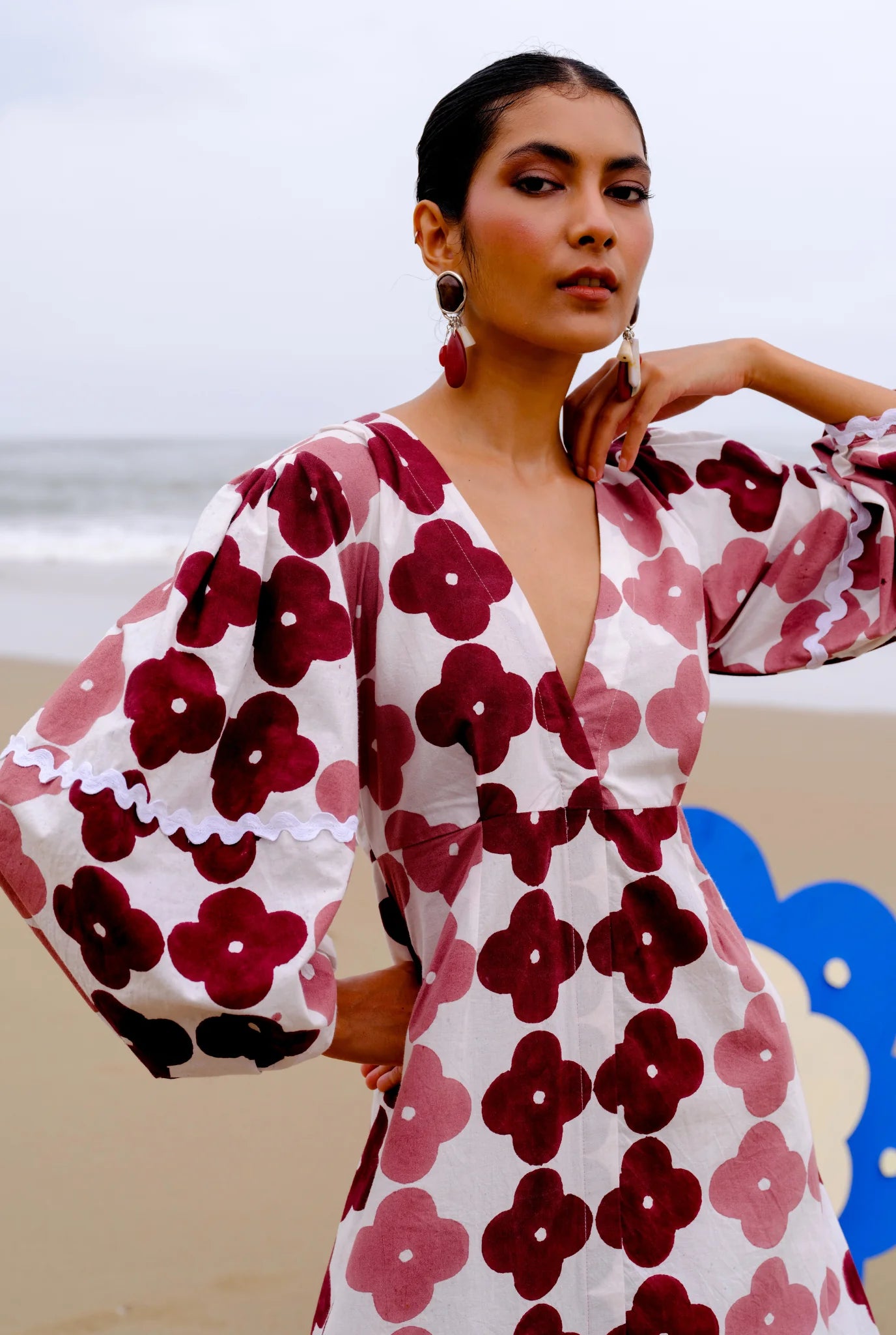Okapi  | Printed Peasant Dress