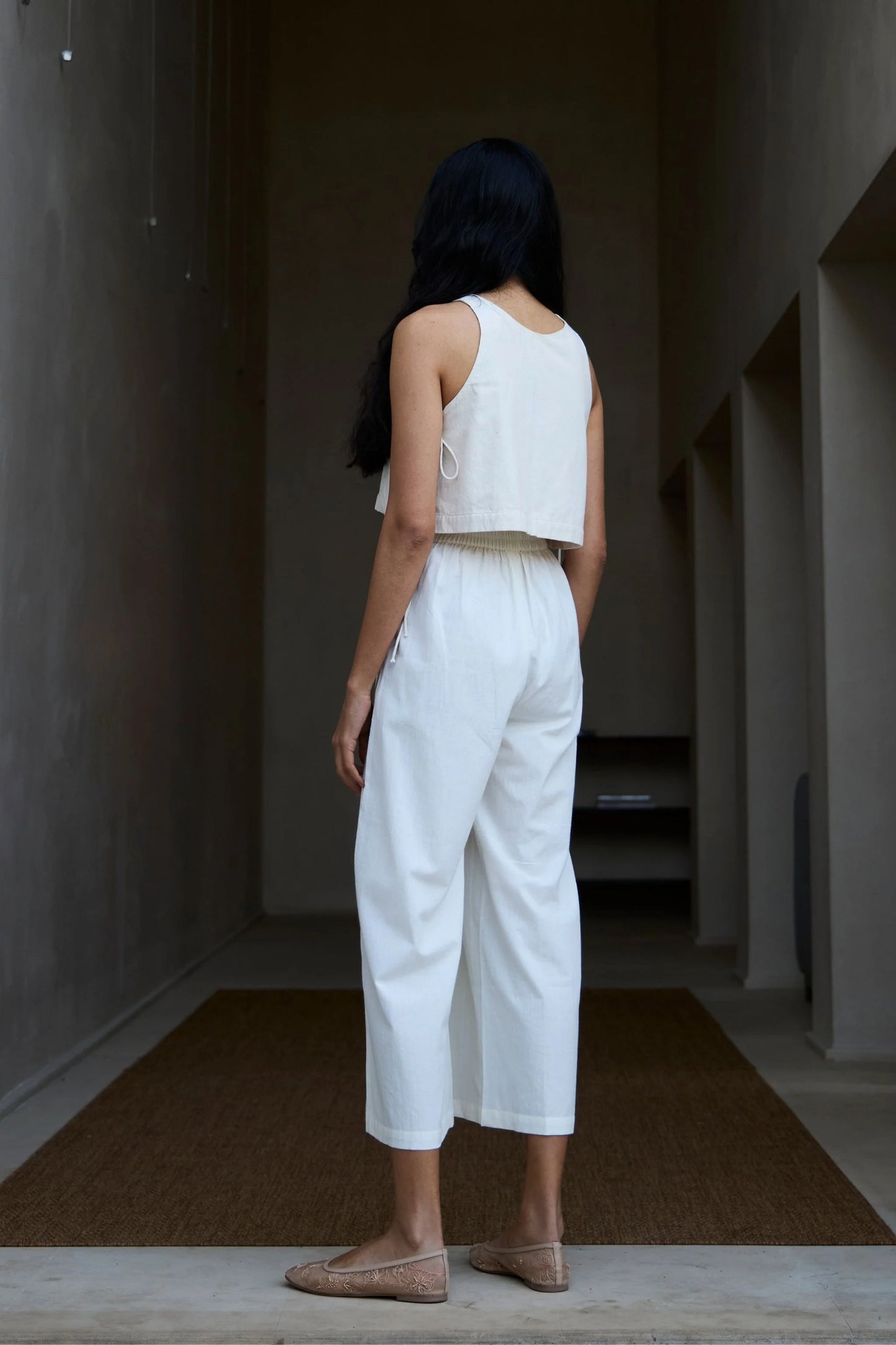Woodstock | Milk Pleated Pants