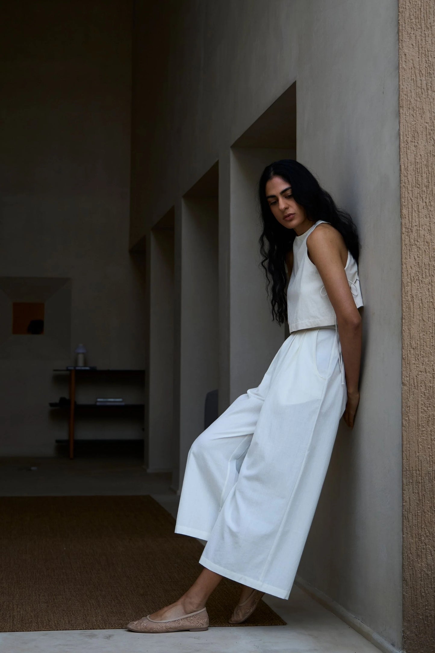 Woodstock | Milk Pleated Pants