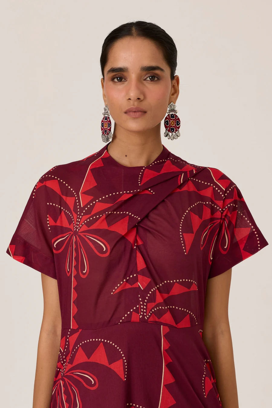 Dalia | Palm Print Dress