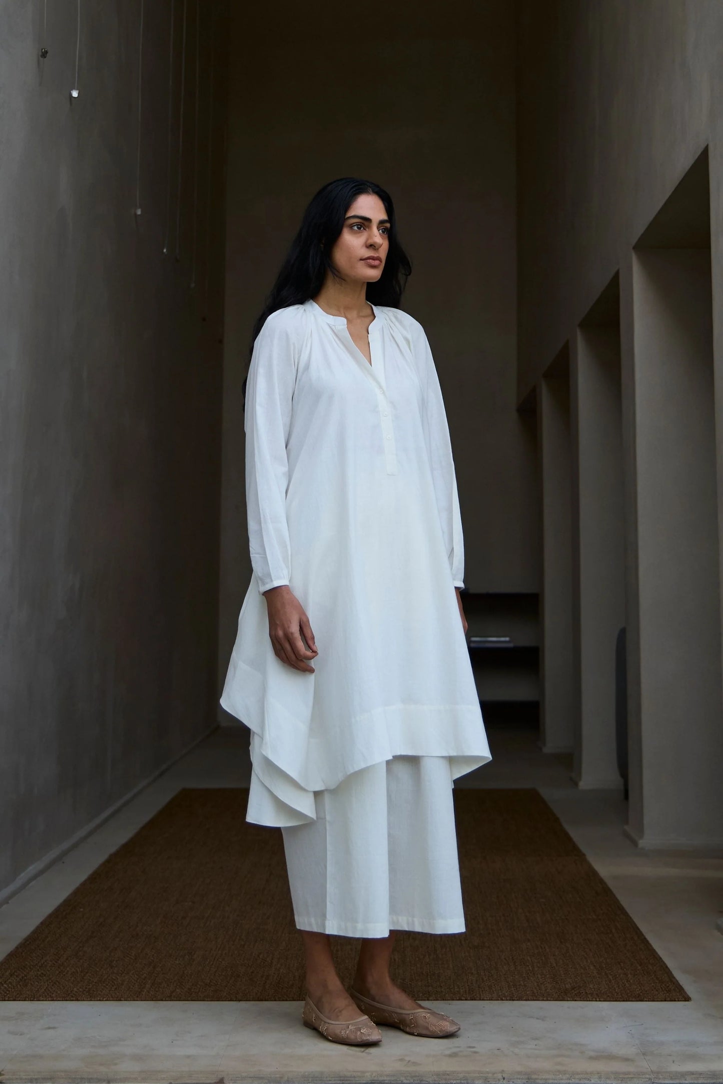 Woodstock | Milk Pleated Pants