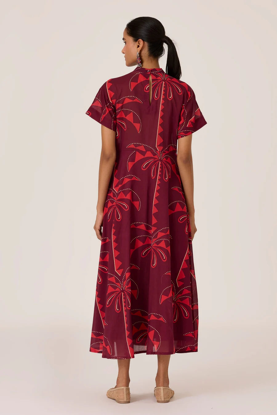Dalia | Palm Print Dress