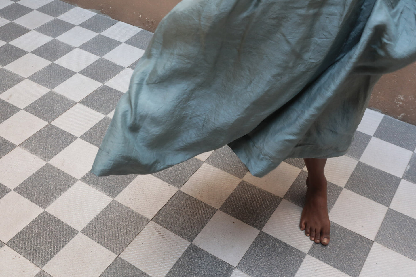 Dusty Blue | Pleated Dress
