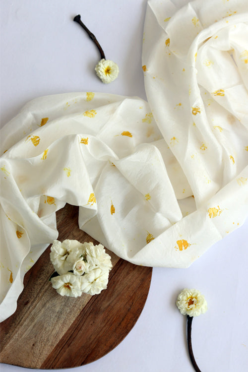 Genda | Eco Printed Habutai Silk Yardage