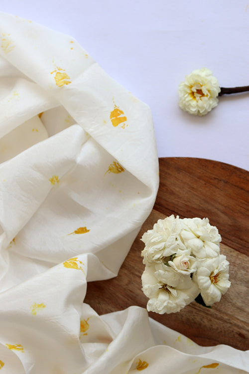 Genda | Eco Printed Habutai Silk Yardage