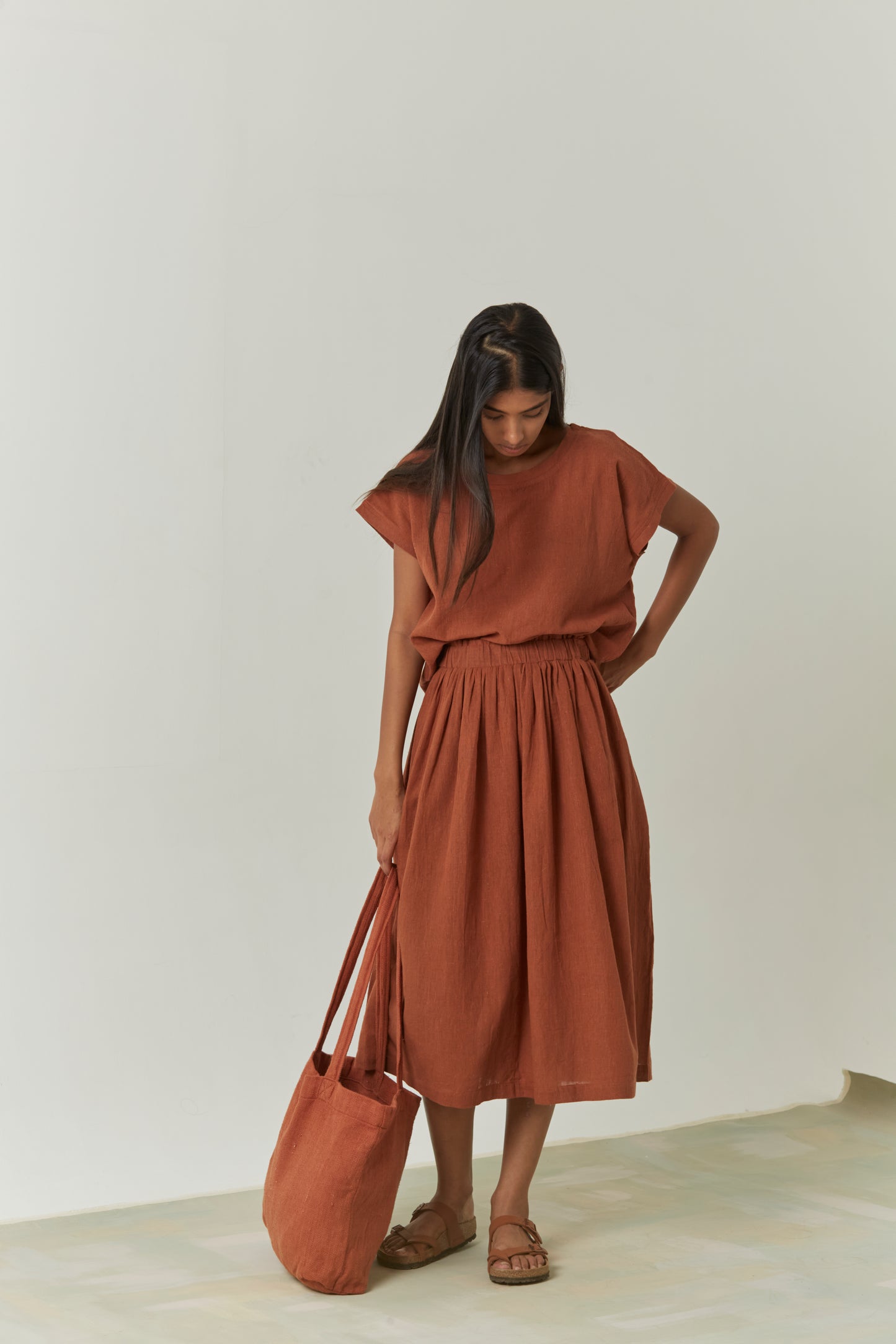 Terra | Handwoven Top-Skirt Set