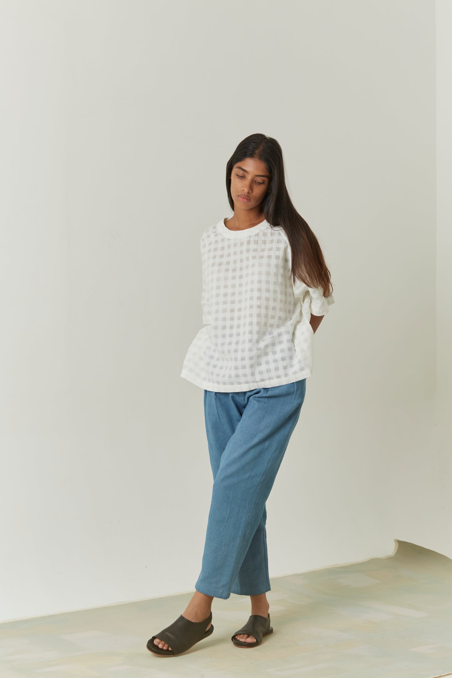 Chloe| Handwoven Raglan Sleeve Top