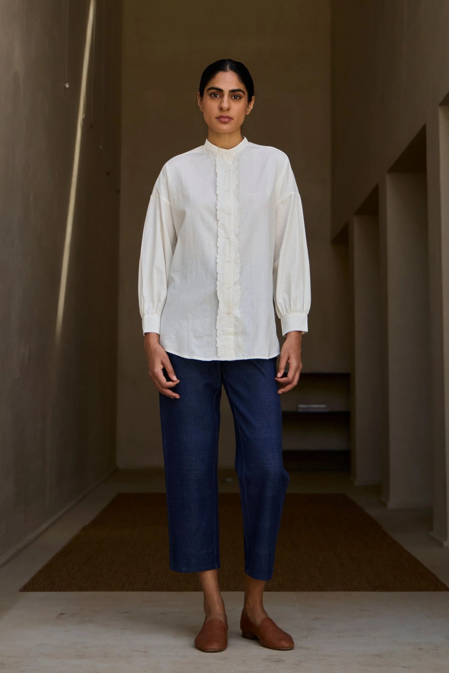 Ryuk | Handwoven Embroidered Shirt