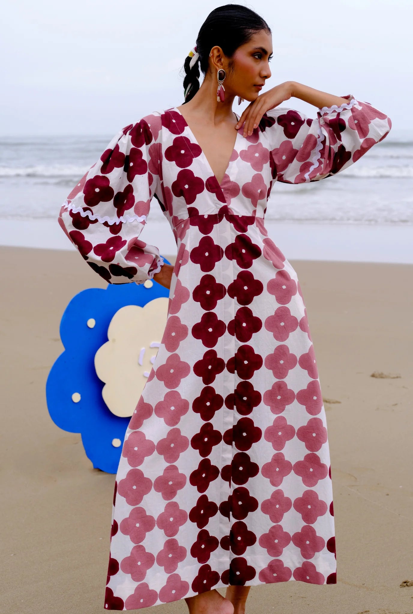 Okapi  | Printed Peasant Dress