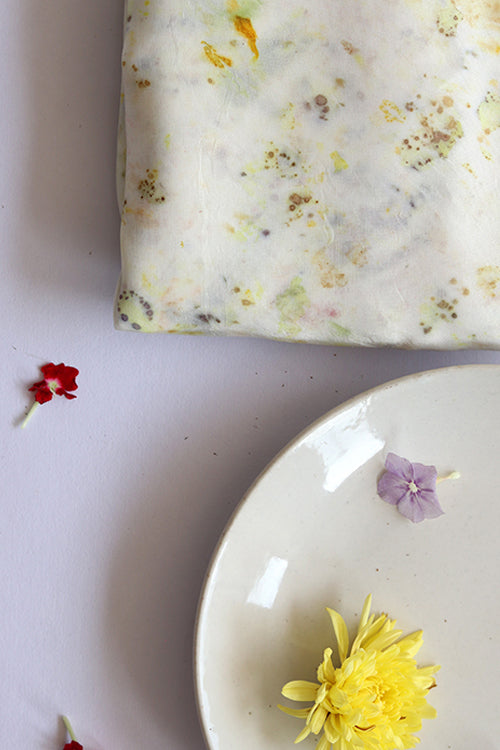 Chameli | Eco Printed Habutai Silk Yardage