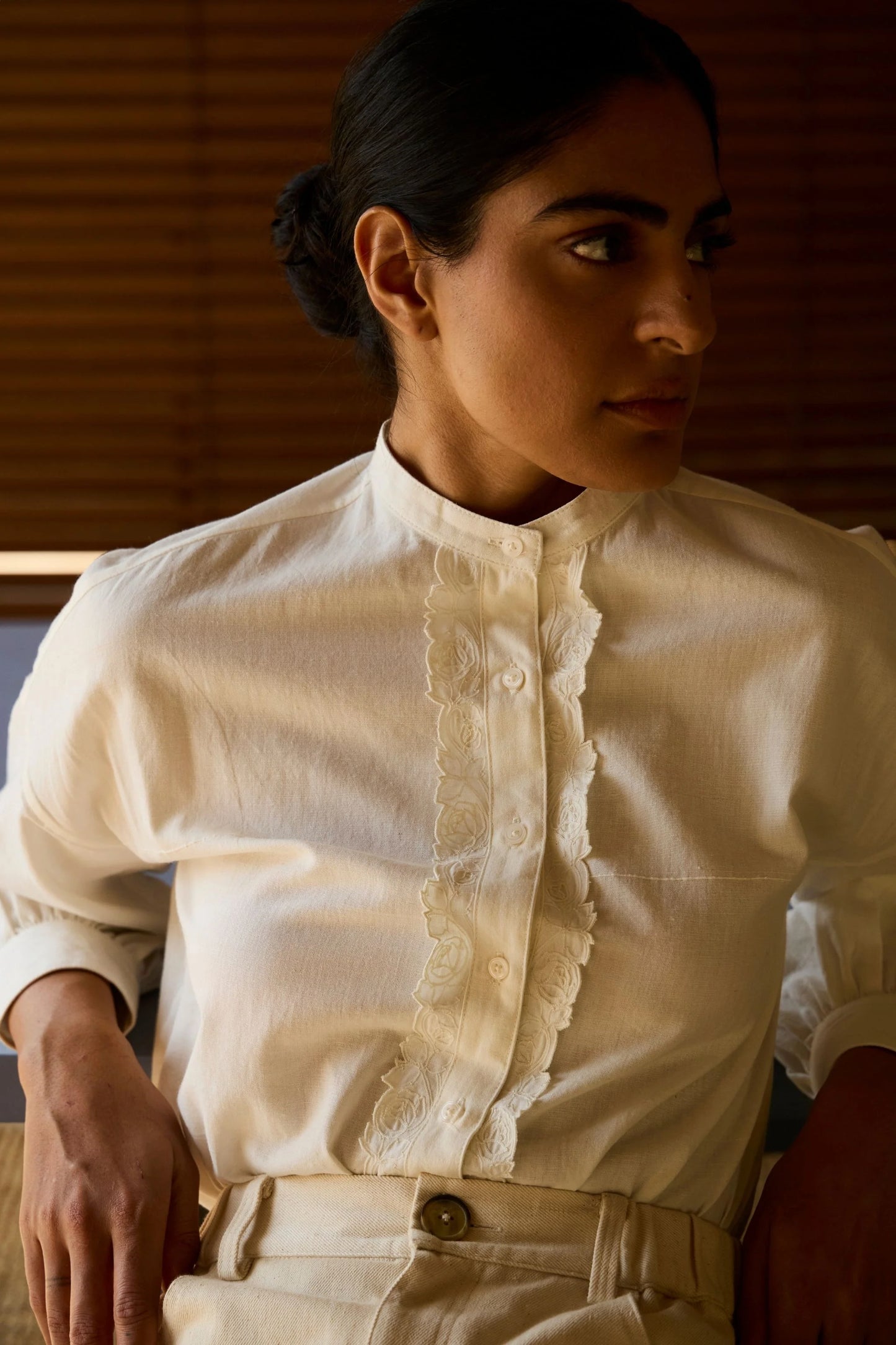 Ryuk | Handwoven Embroidered Shirt