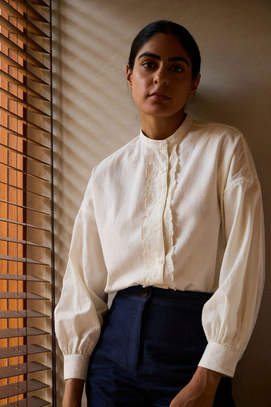 Ryuk | Handwoven Embroidered Shirt