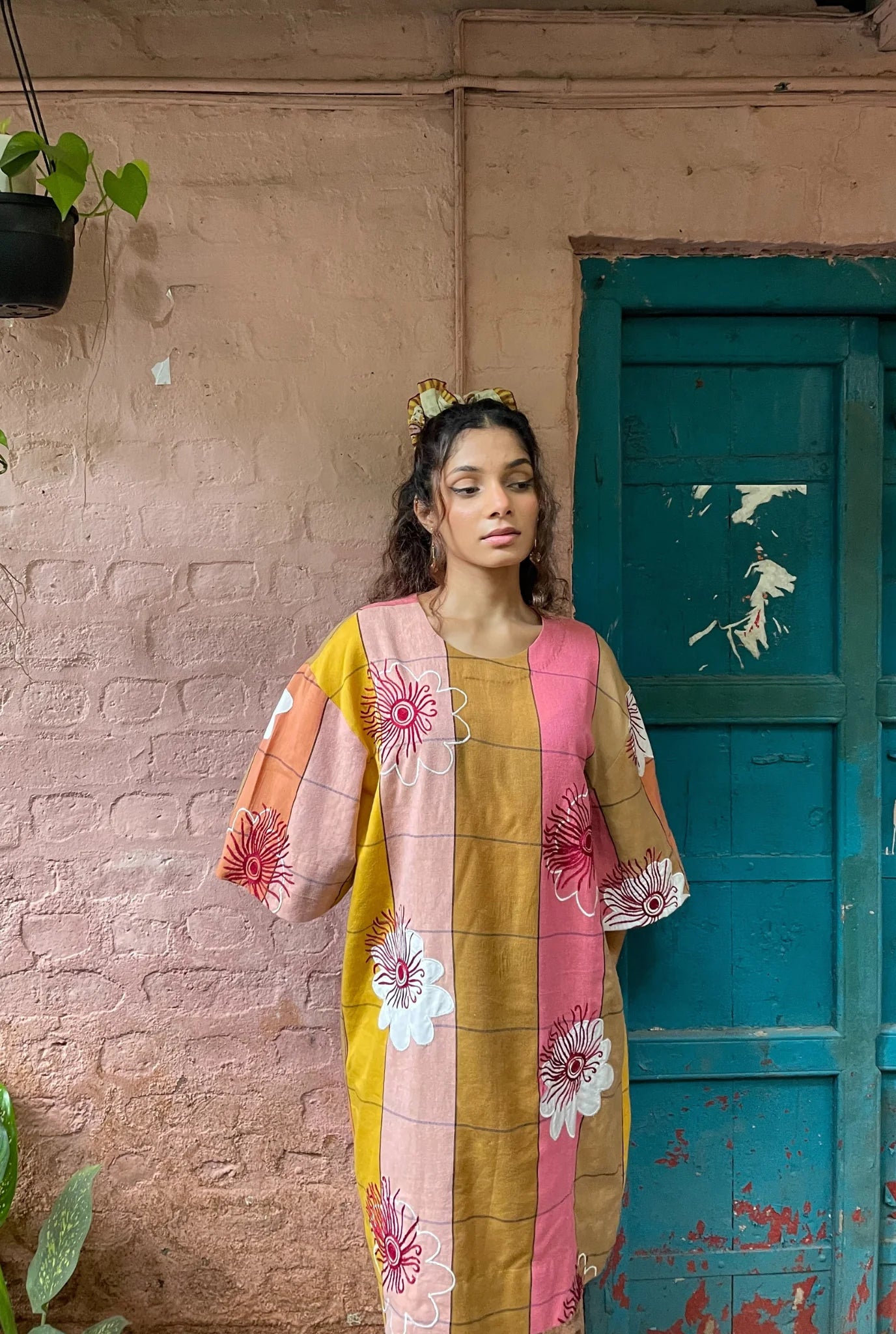 Aipan | Handwoven Appliqué Shift Dress