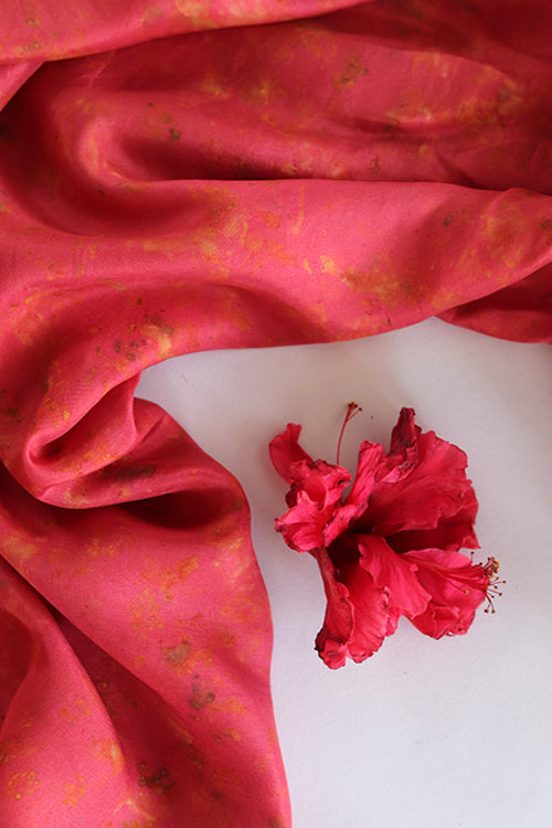 Savni | Eco Printed Habutai Silk Yardage