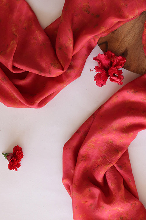 Savni | Eco Printed Habutai Silk Yardage
