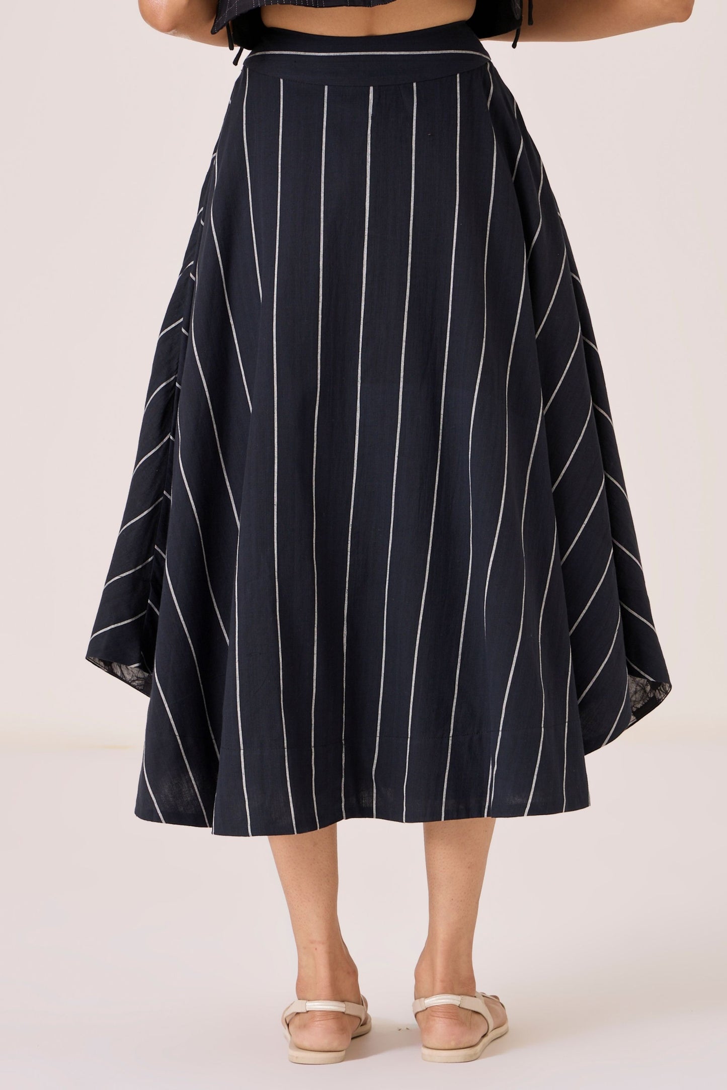 Boga | Black Striped Skirt