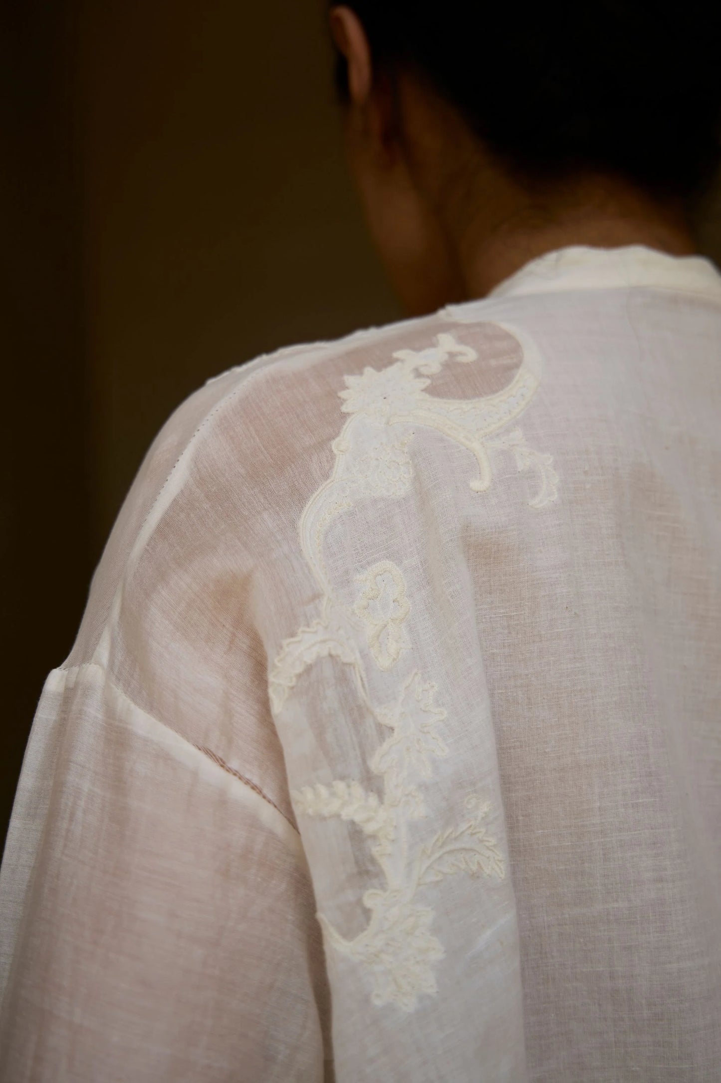 Raha | Embroidered Handwoven Top