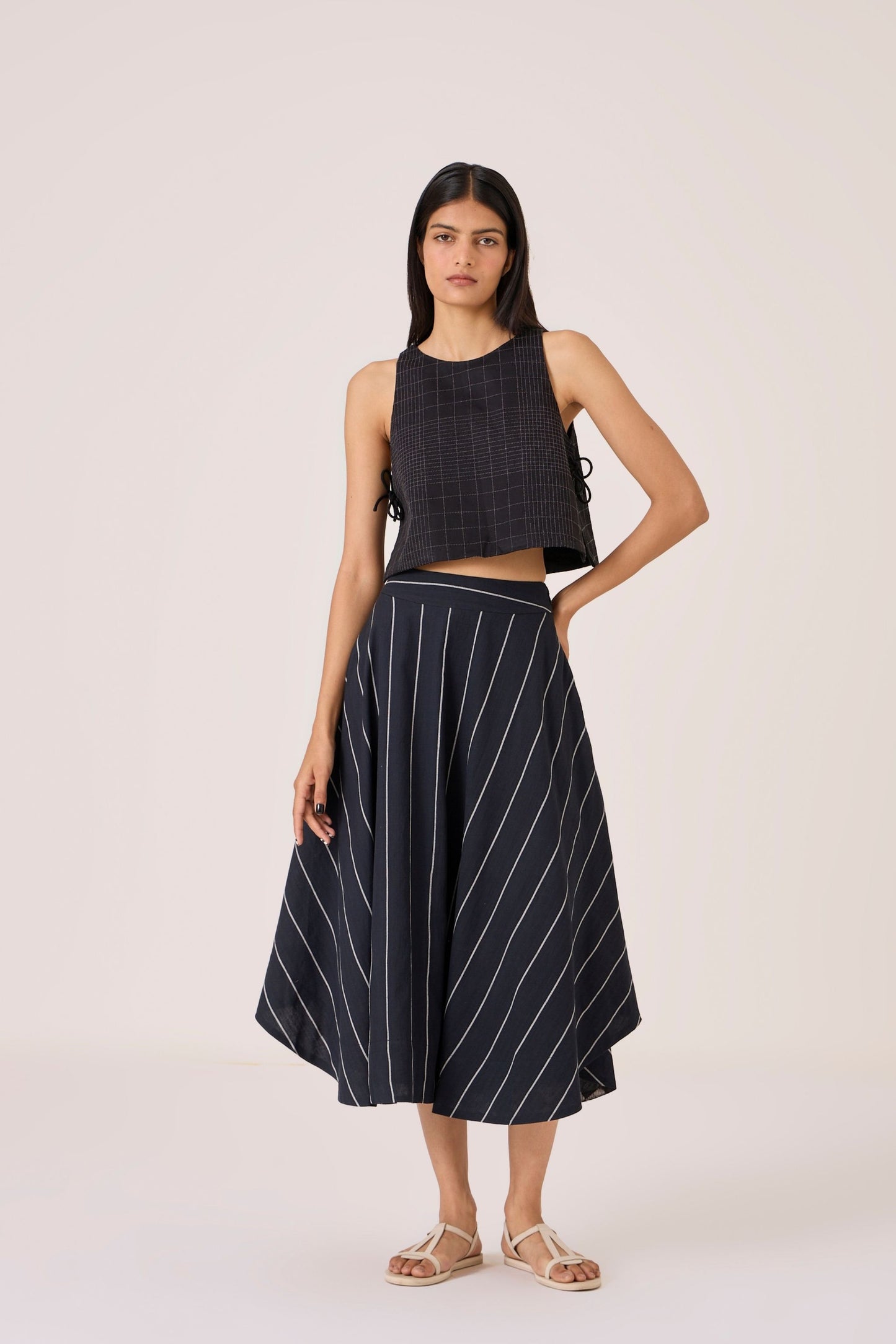 Boga | Black Striped Skirt