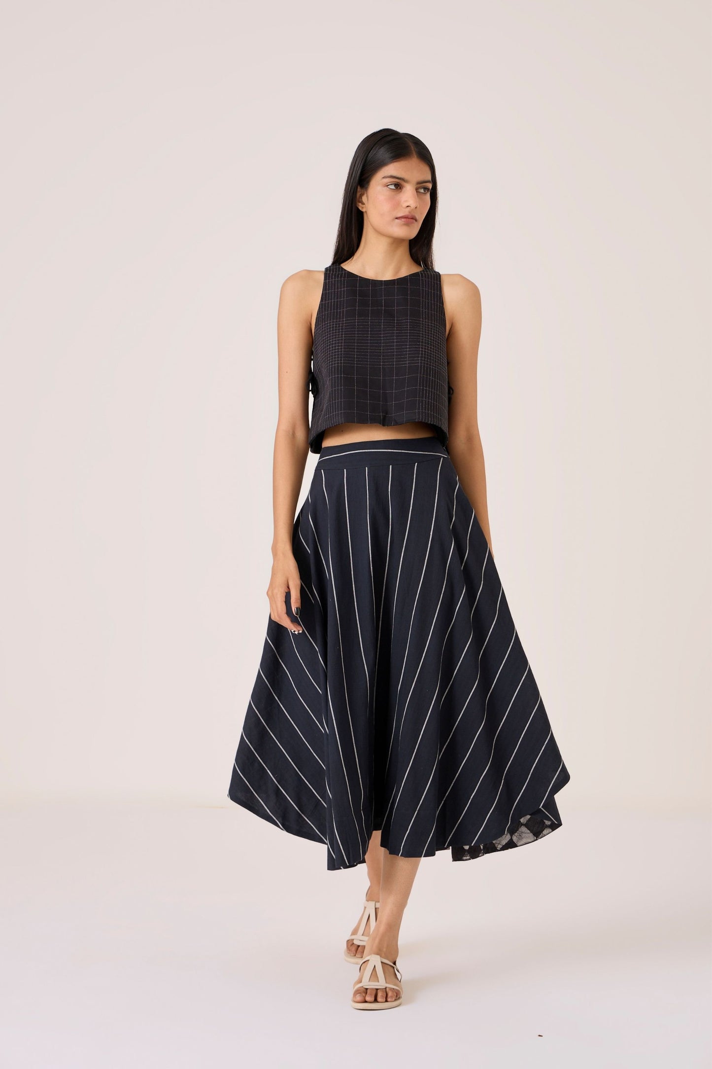 Boga | Black Striped Skirt