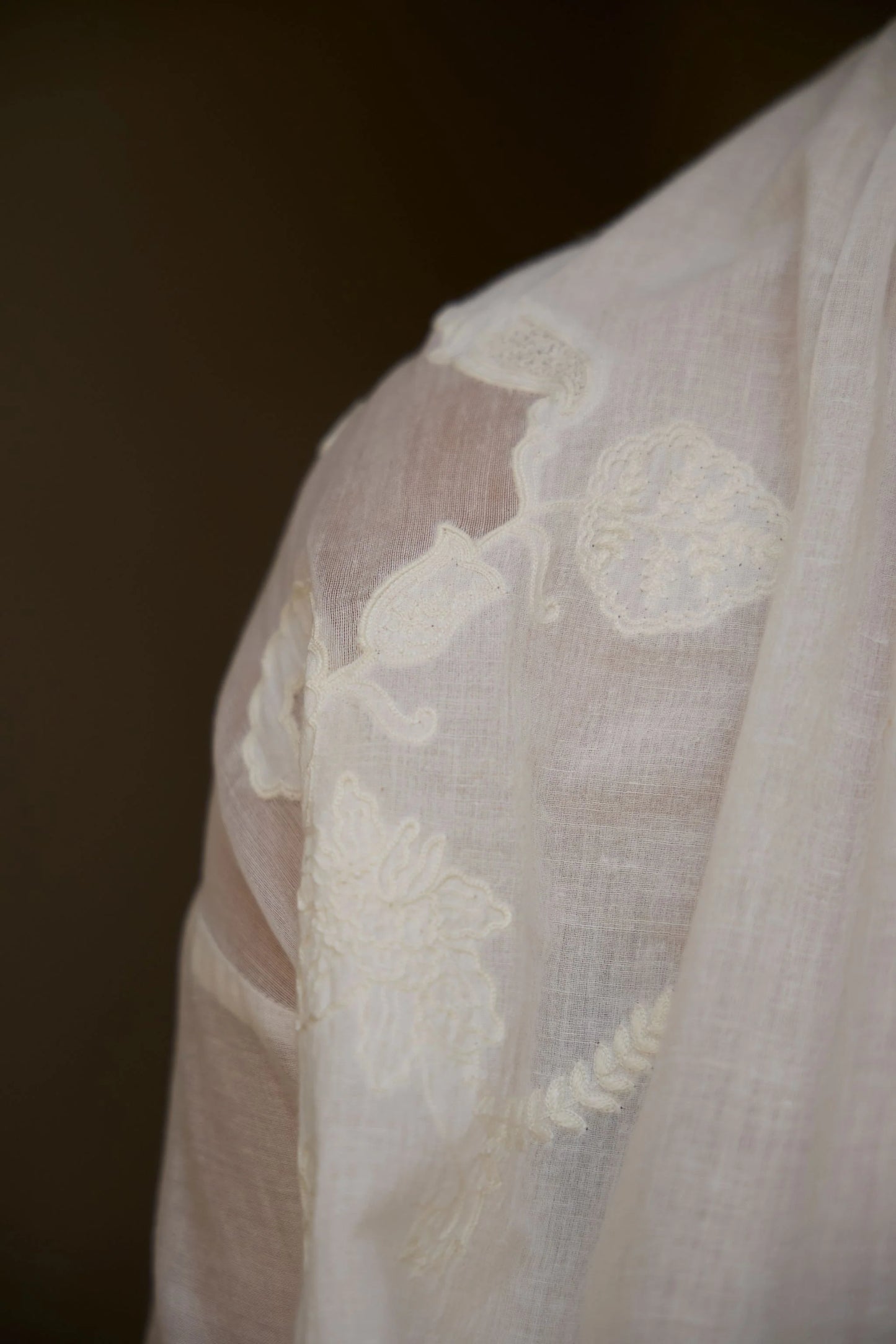 Raha | Embroidered Handwoven Top