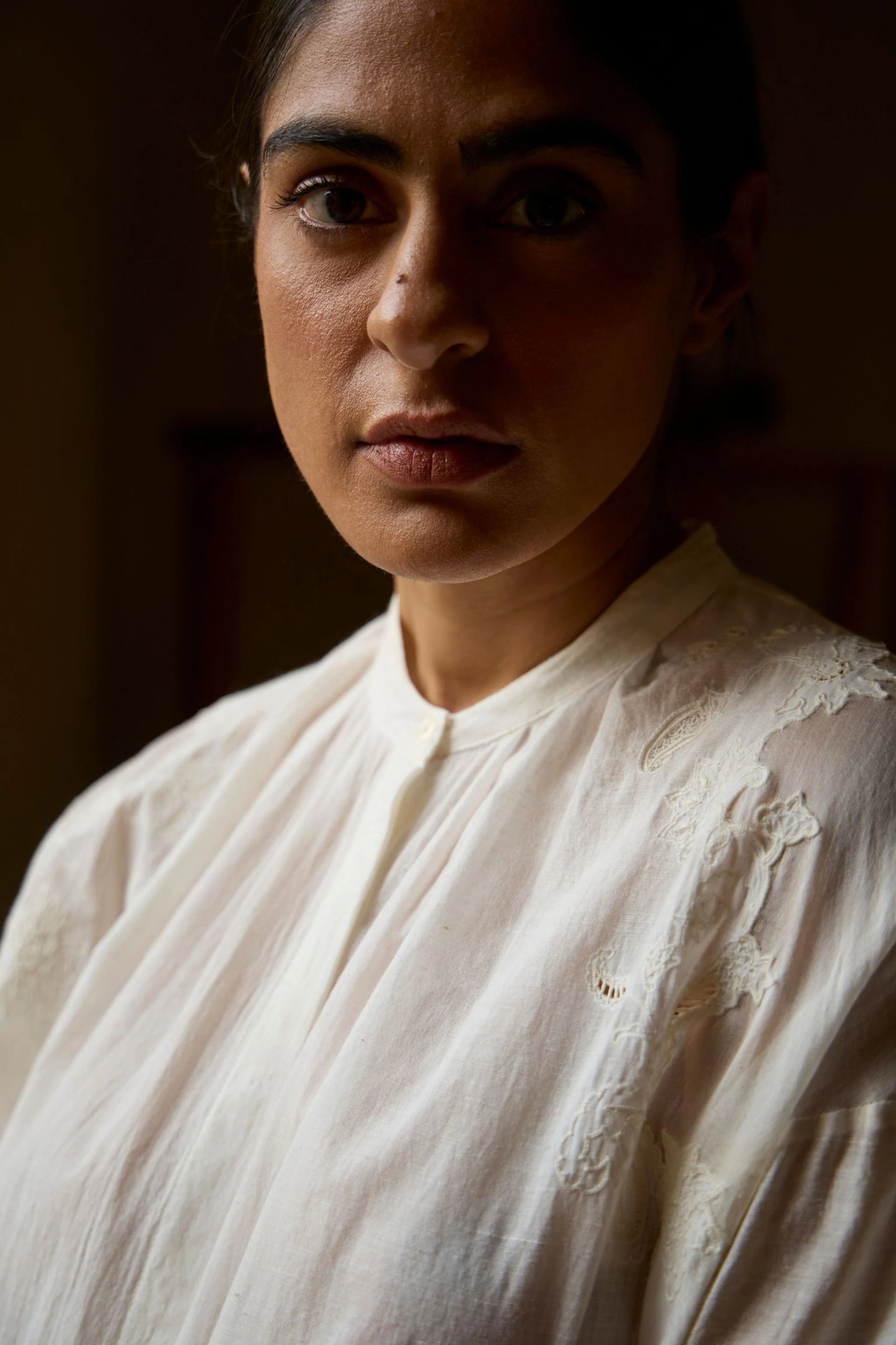 Raha | Embroidered Handwoven Top