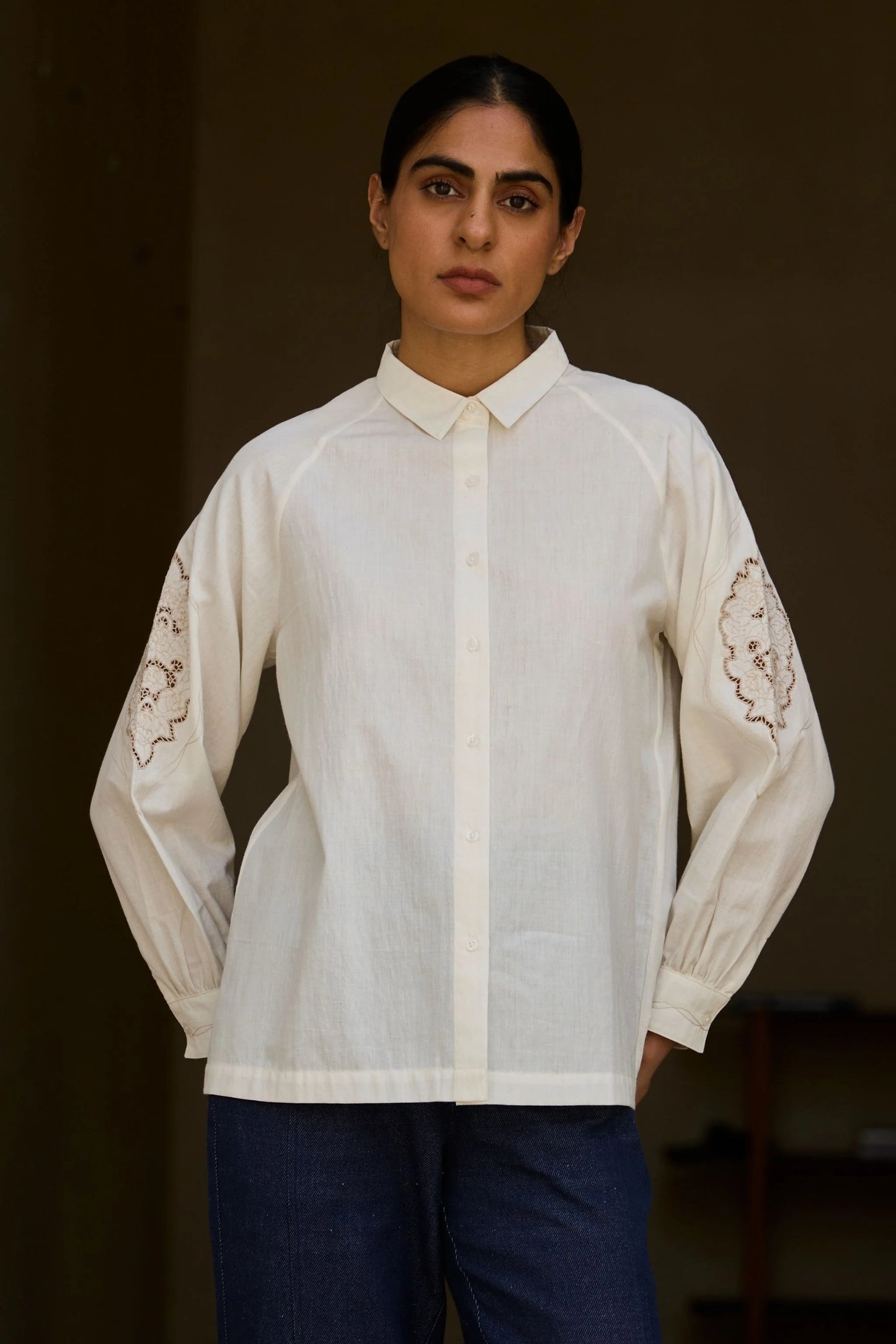 Yeji | Handwoven Embroidered Shirt