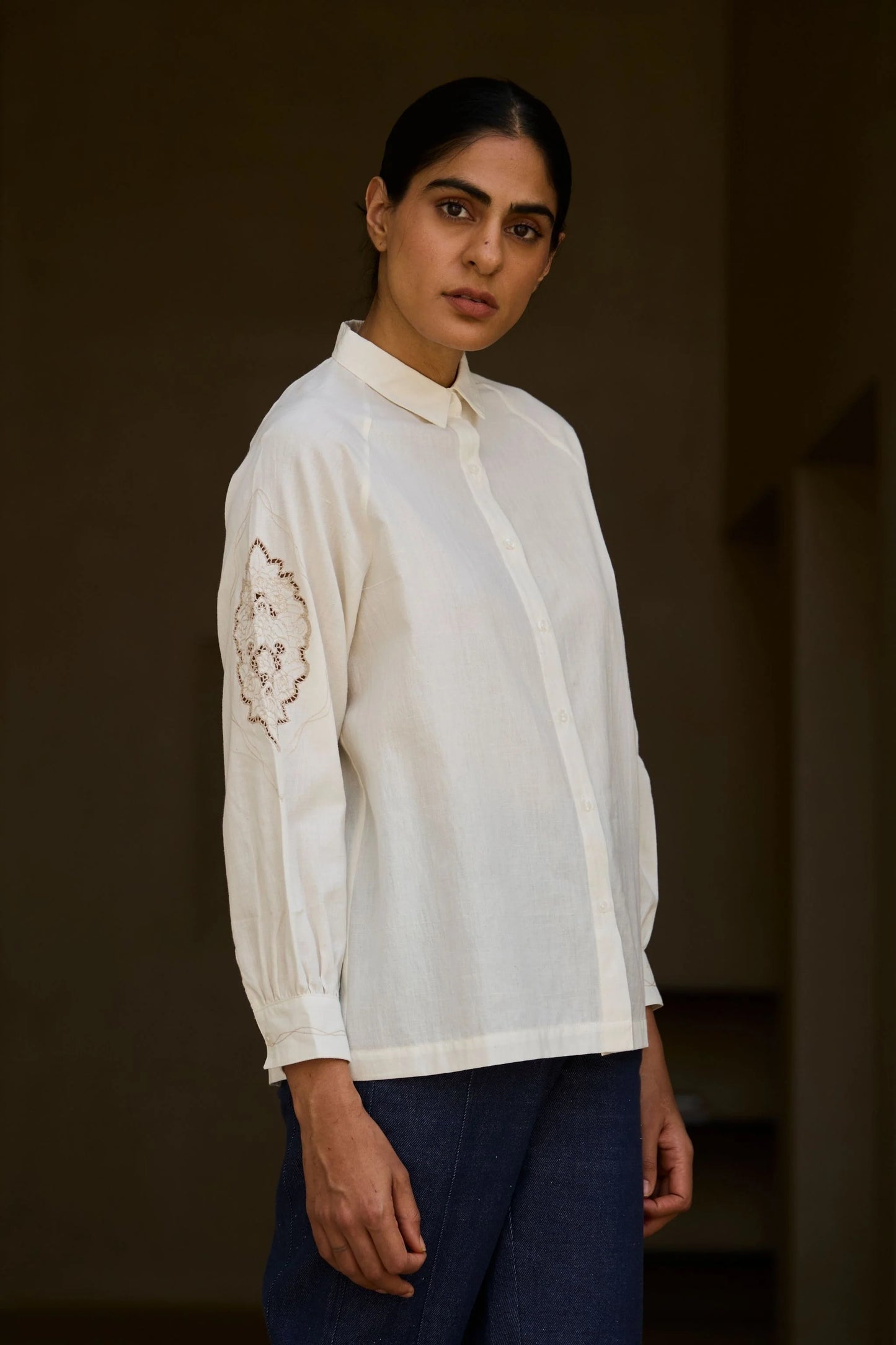 Yeji | Handwoven Embroidered Shirt