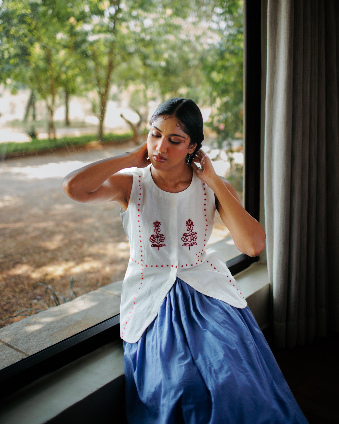 Ava | Embroidered Set