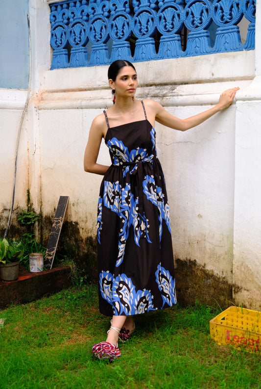 Orca | Black Printed Dress