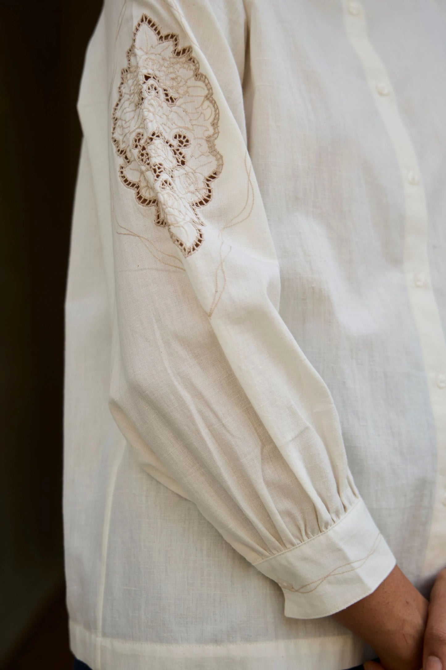 Yeji | Handwoven Embroidered Shirt