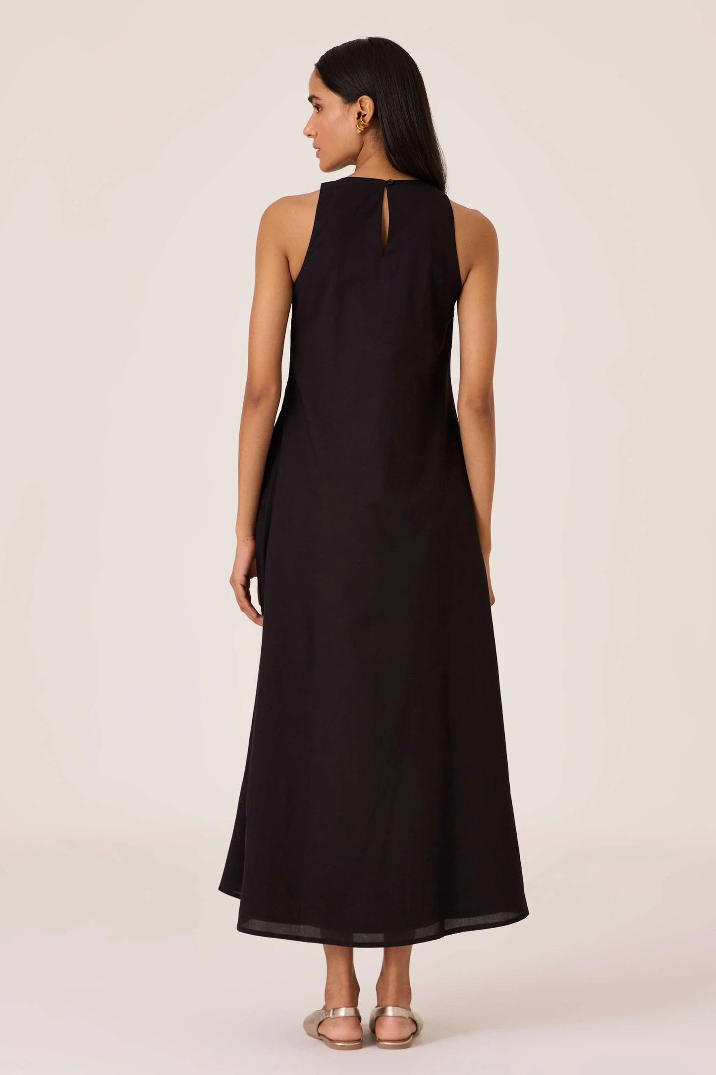 Amani | Black Embroidered Dress