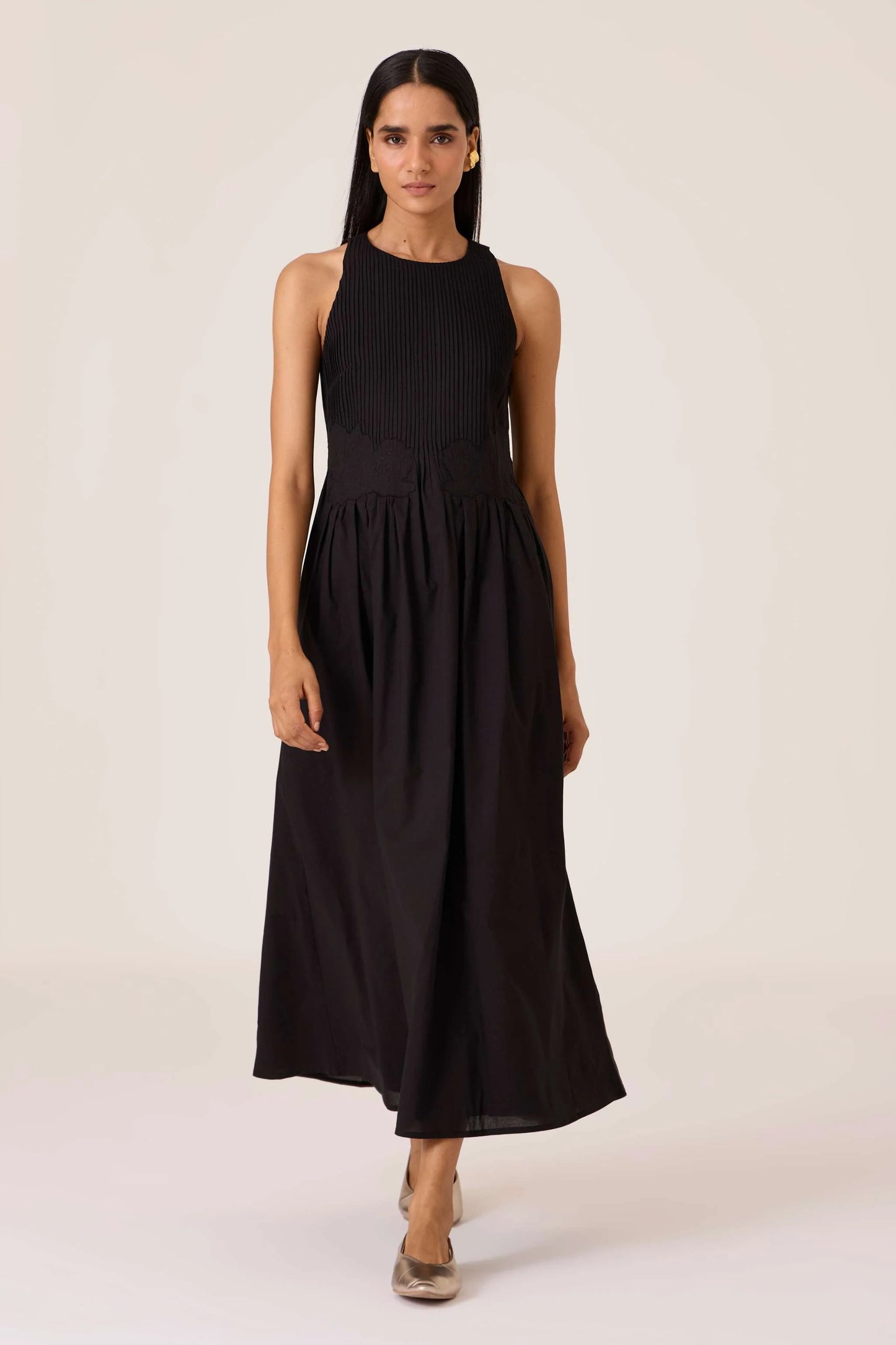 Amani | Black Embroidered Dress